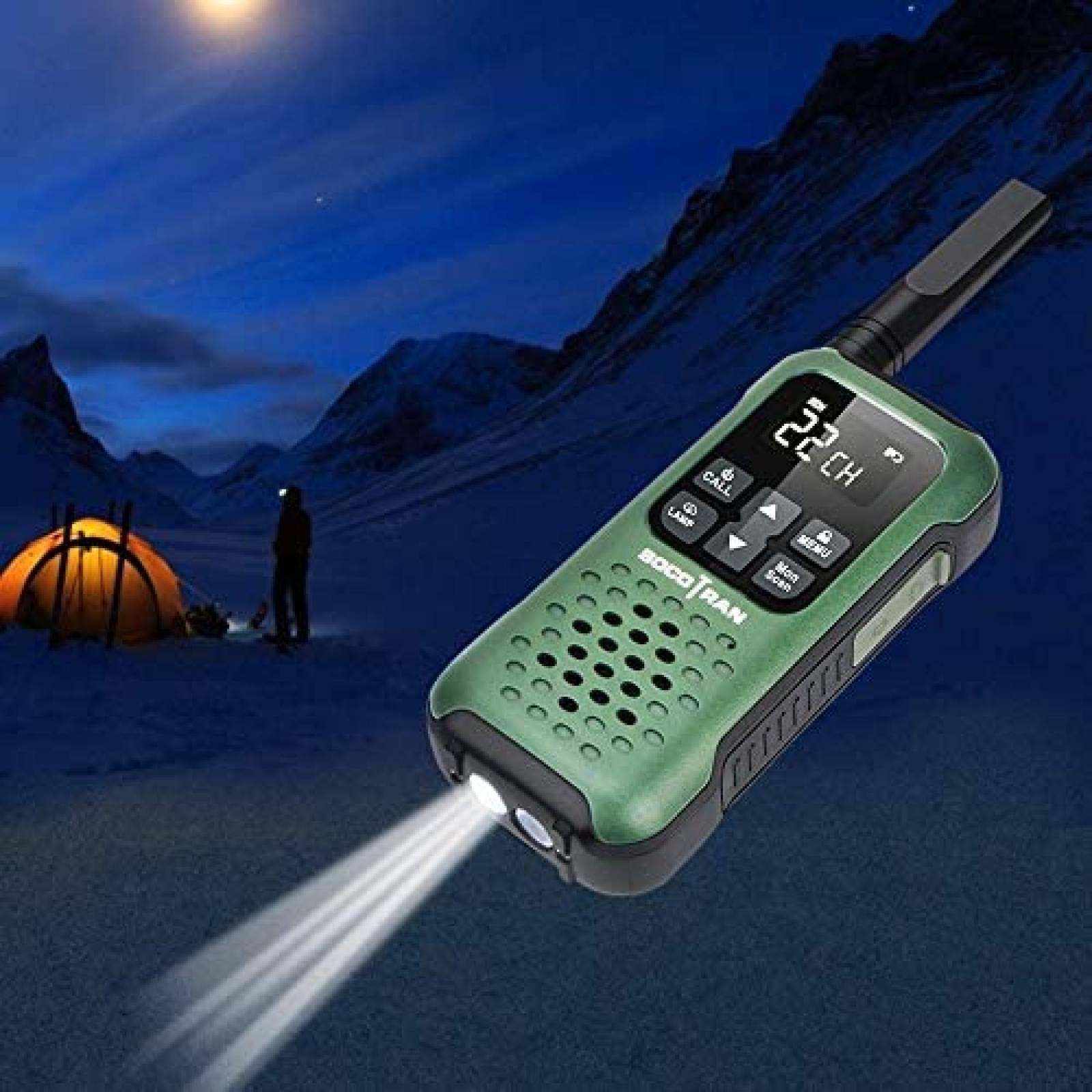 Walkie Talkies SOCOTRAN T90 FRS Impermeable -Verde