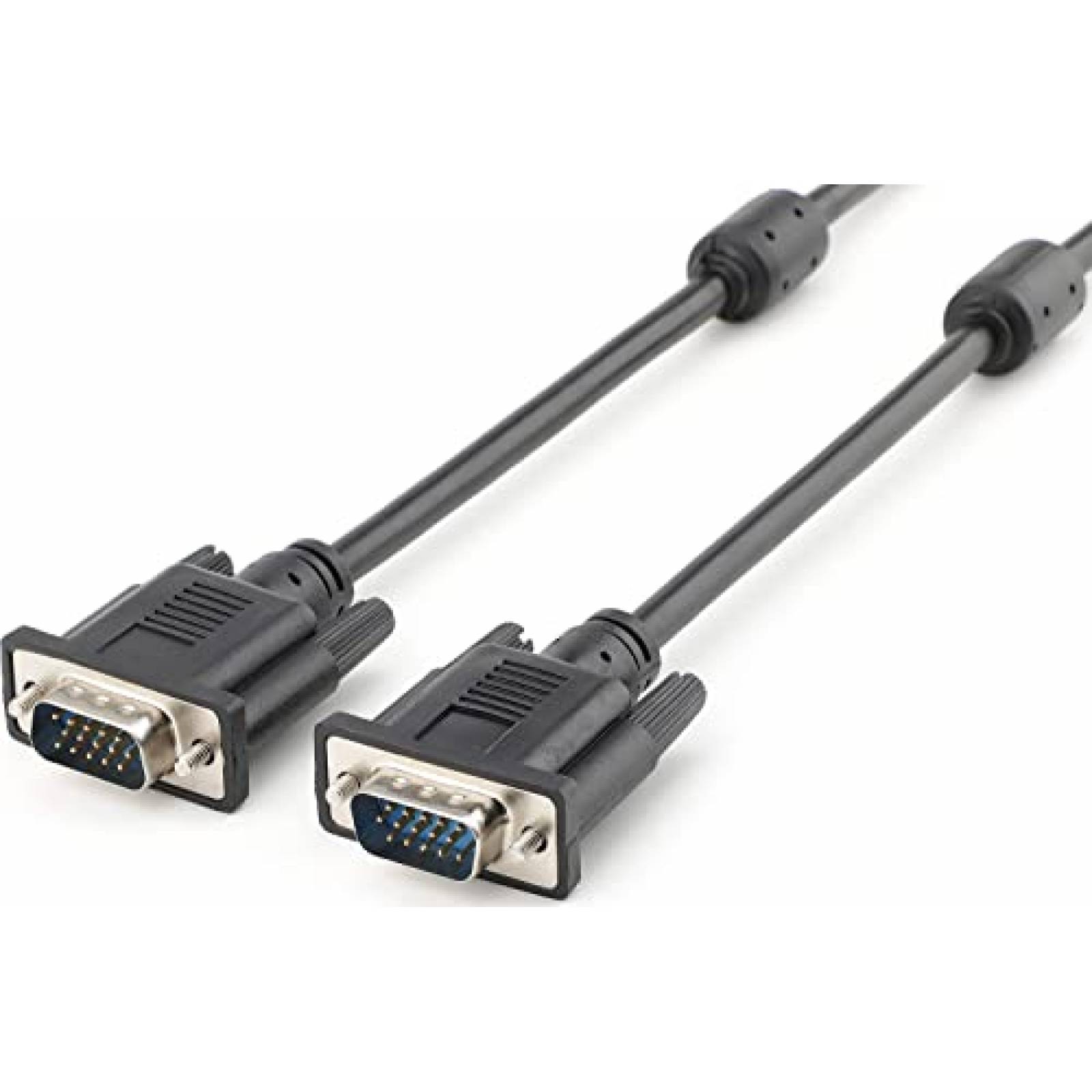 Cable VGA monitor macho a macho Saisn 1080P 1.5ft -Negro