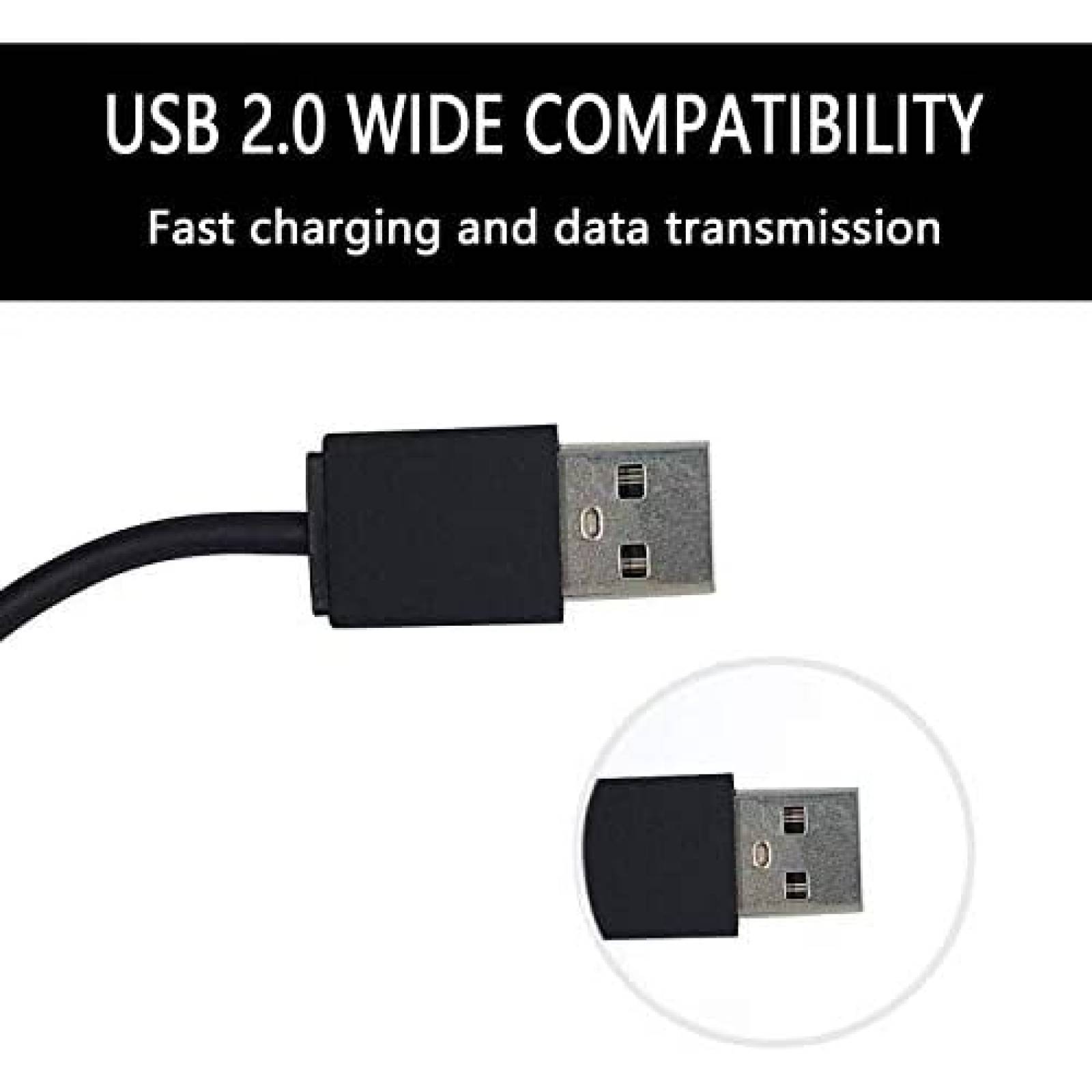 Cable Cargador FEIYIU para Audifonos Beats Dr Dre -Negro