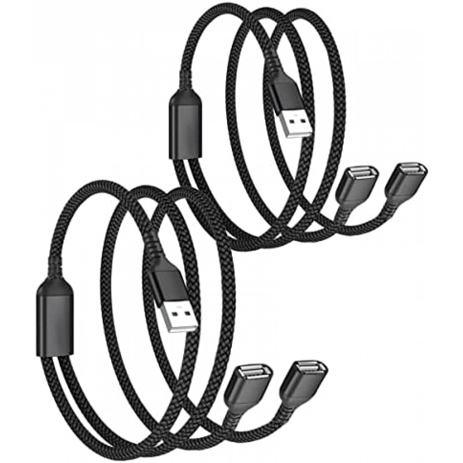 Cable Divisor USB-A 1 A 2 - Extiende Tu Puerto USB Para Conectar Dos Dispositivos A La Vez