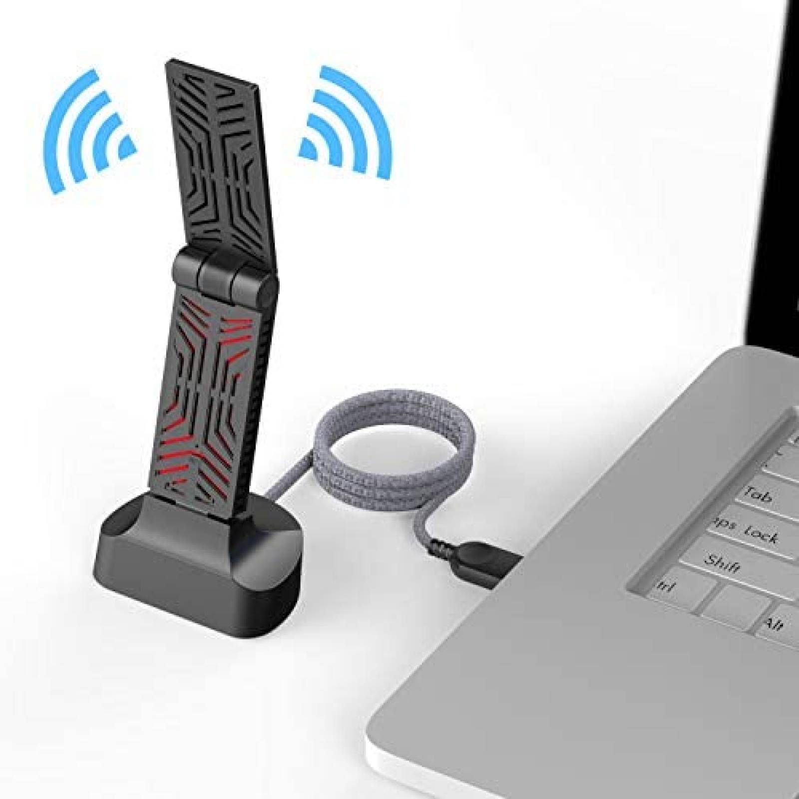 Adaptador WiFi WAVLINK AC1900 USB 3.0 de 2.4 GHz/5 GHz