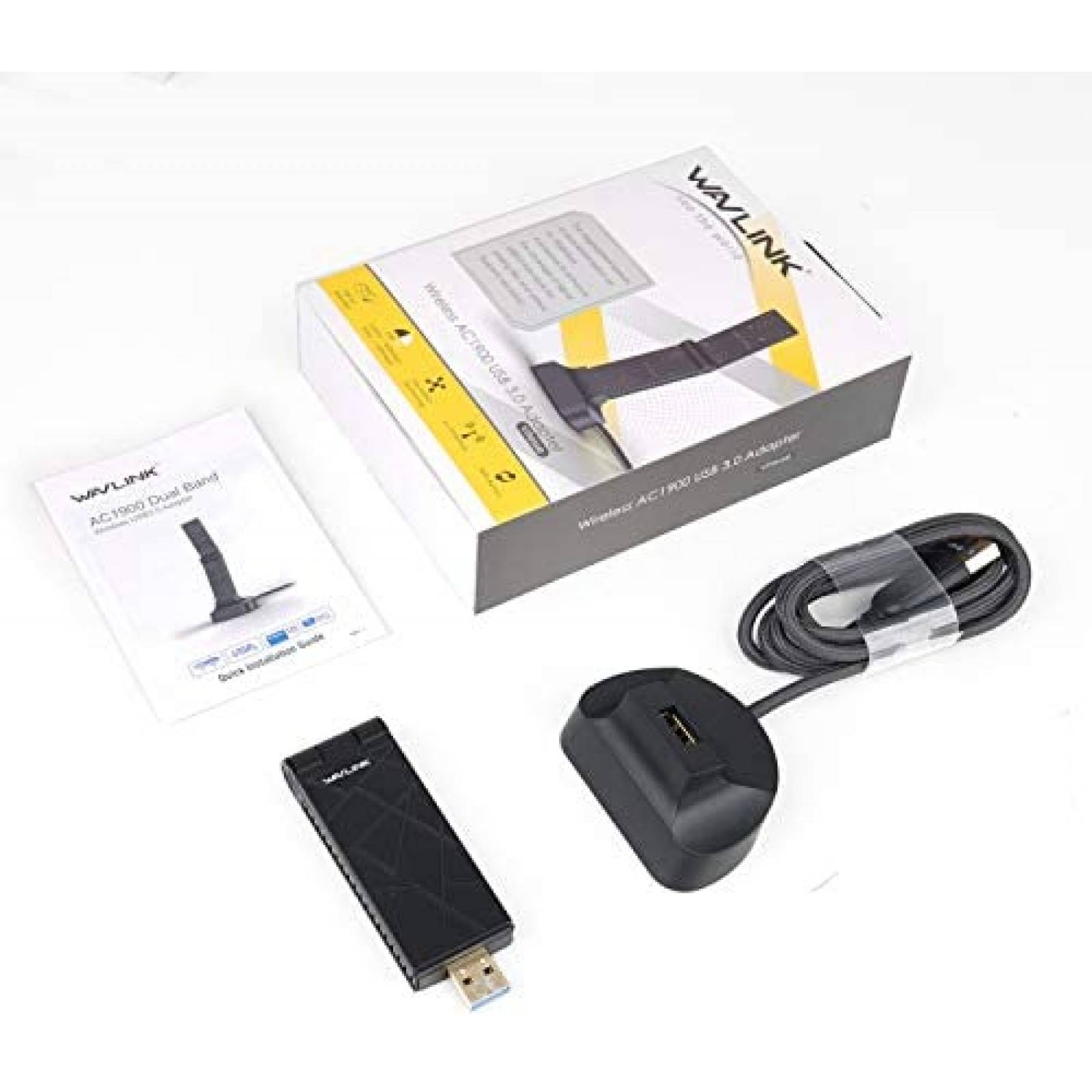 Adaptador WiFi WAVLINK AC1900 USB 3.0 de 2.4 GHz/5 GHz