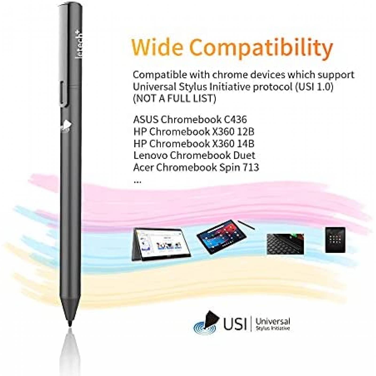 Pluma Digital letech+ Chromebook Compatible ASUS -Negro