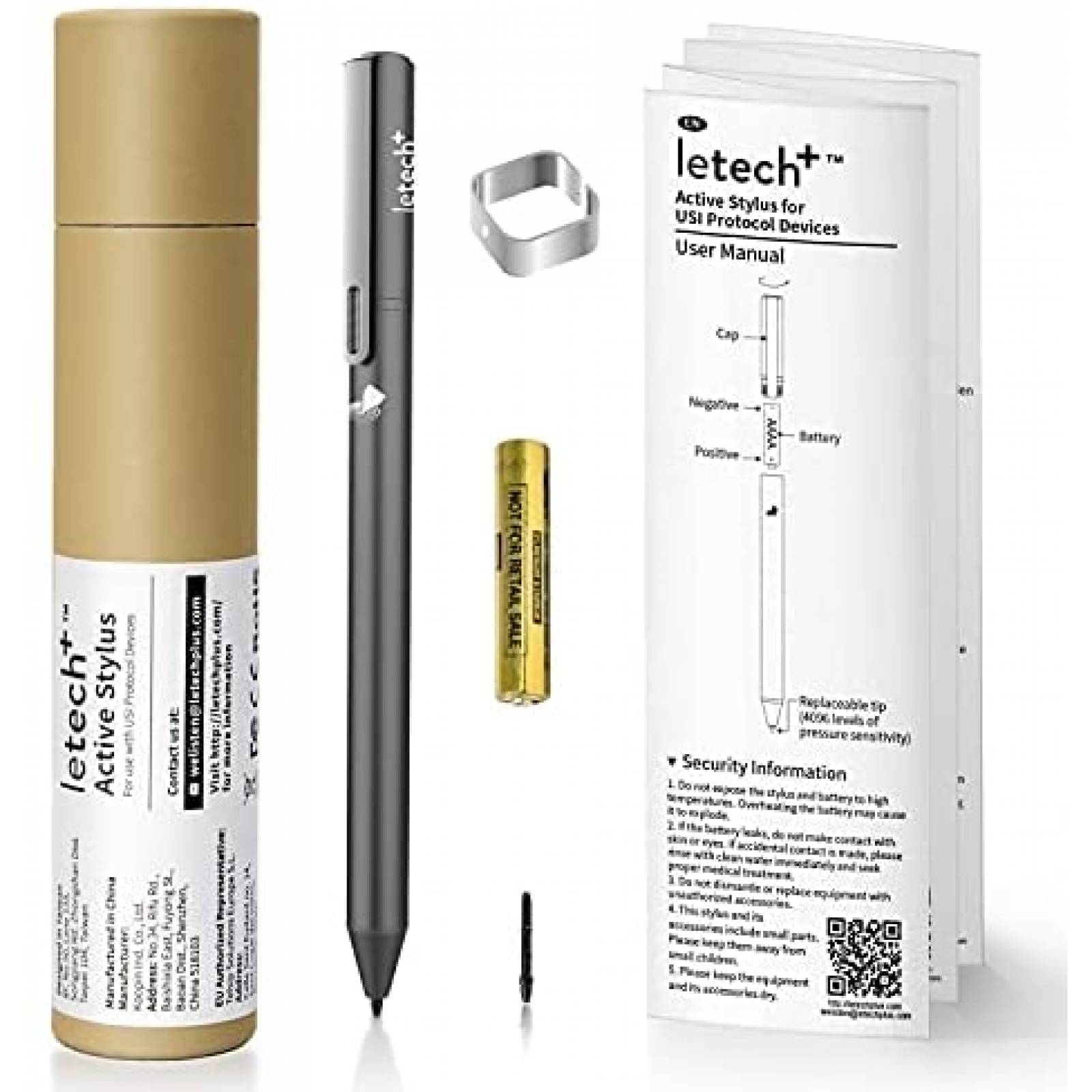 Pluma Digital letech+ Chromebook Compatible ASUS -Negro