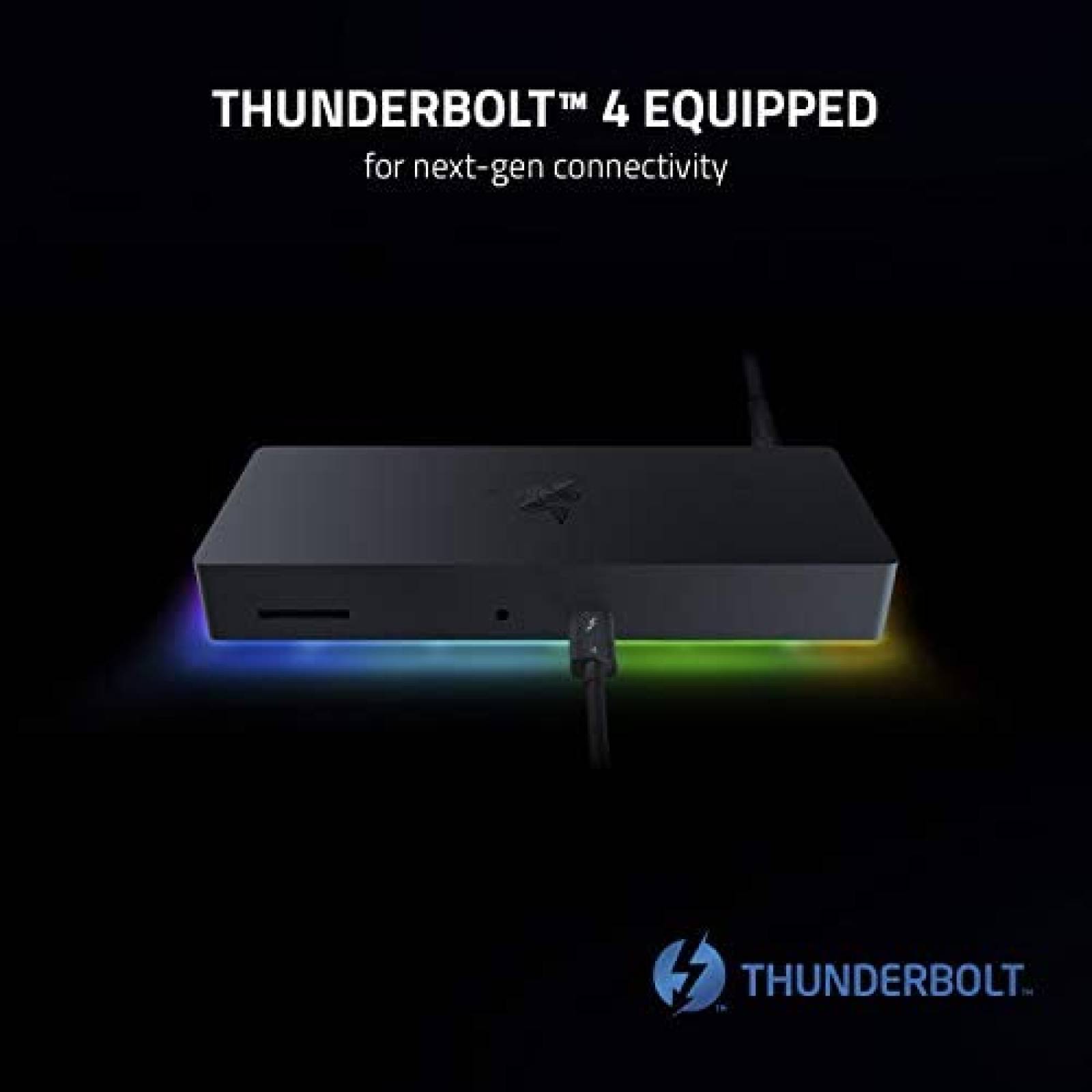 Dock Razer Thunderbolt 4 Chroma 10 Puertos Dual 4K -Negro