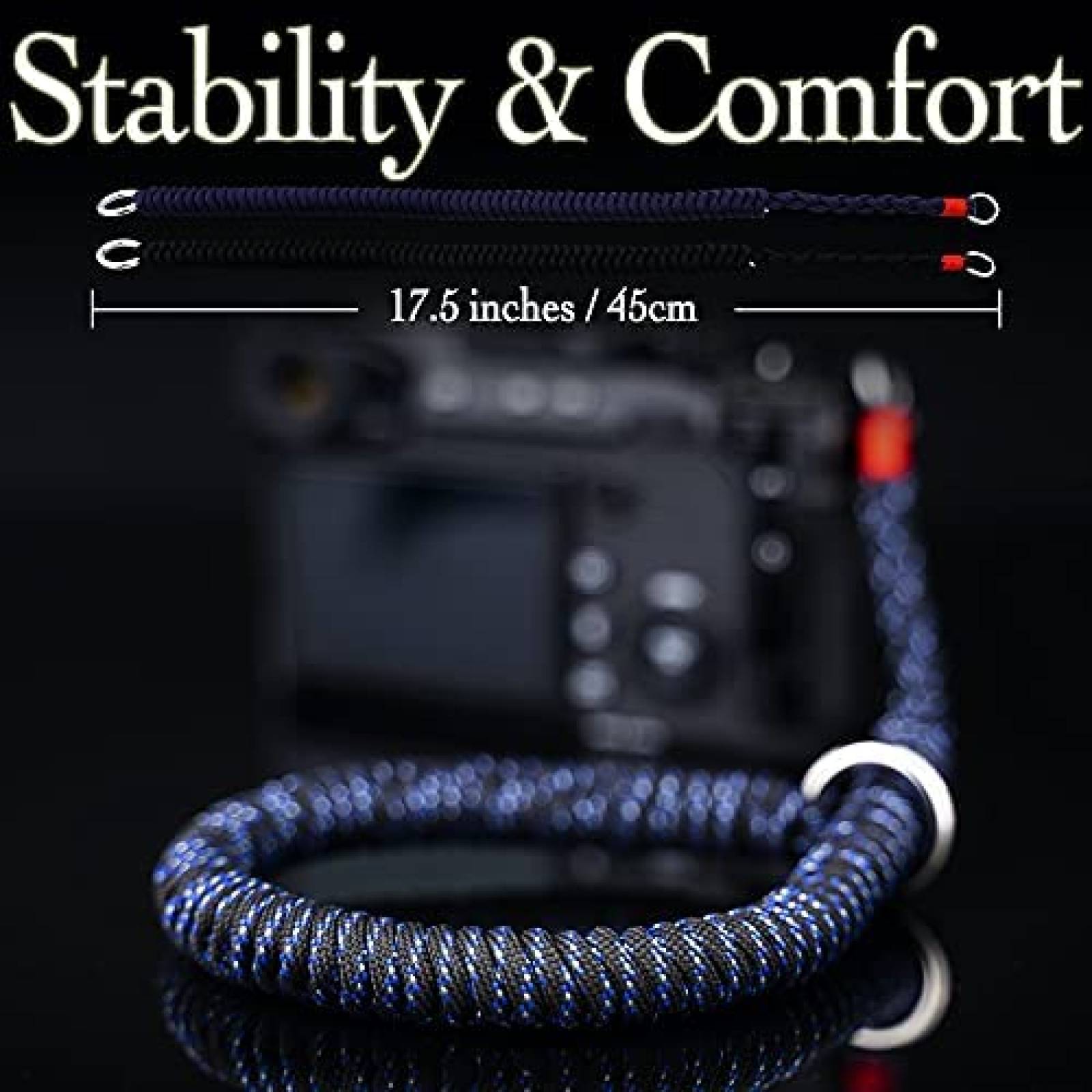 Correa para camara Lifyzoon Paracord de nylon -Azul