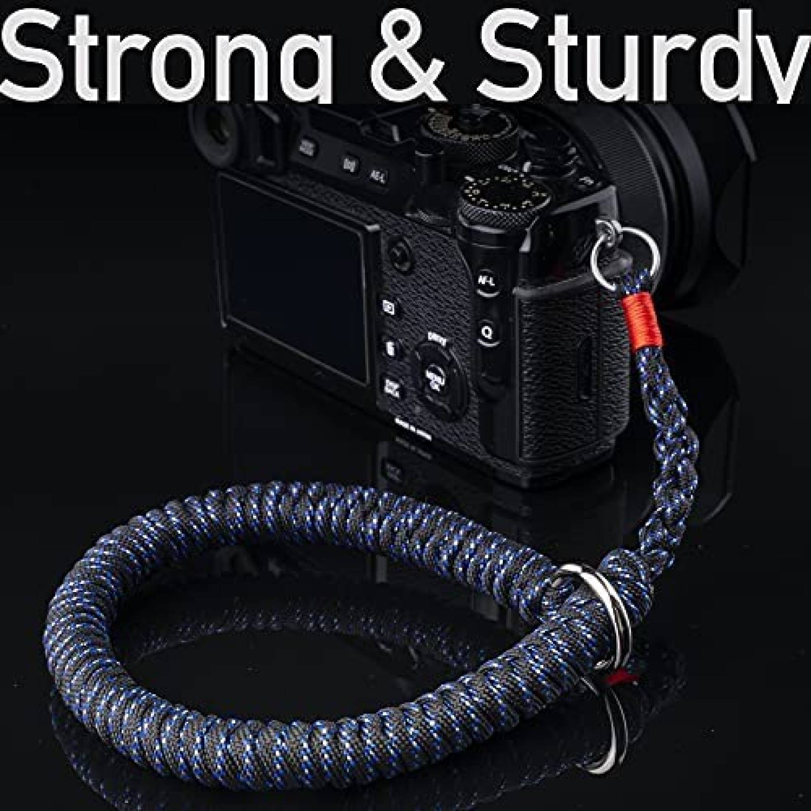 Correa para camara Lifyzoon Paracord de nylon -Azul