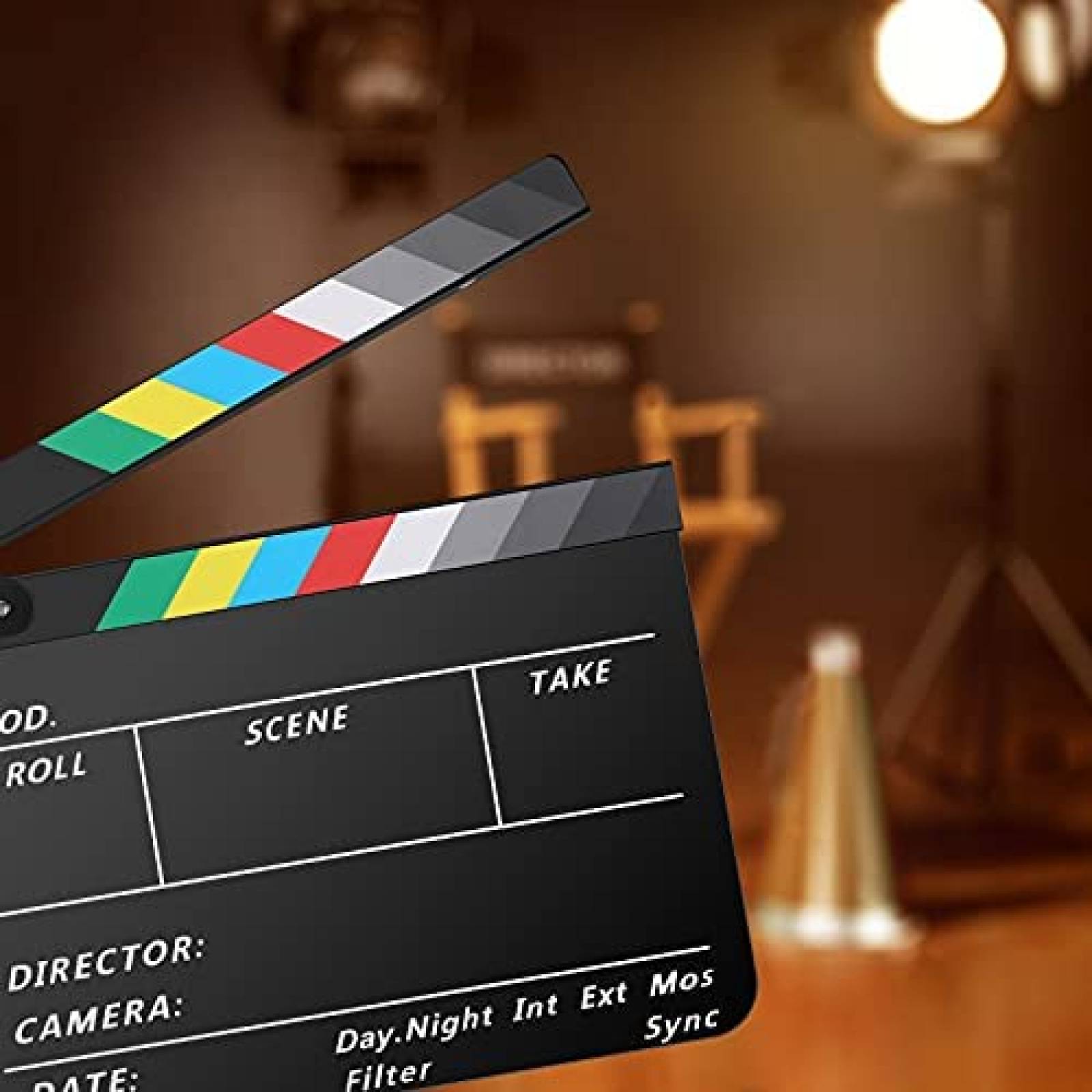 Kit Claqueta Temery 12x10" Incluye 2 Plumas y Borrador