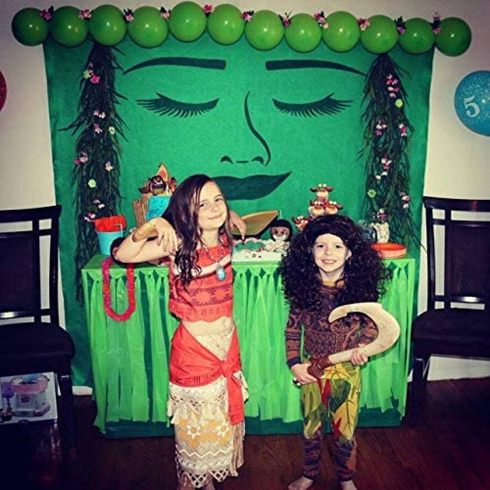 Fondo Fotografia YouRan Hawaii Corazon de Tefiti Niña -Verde