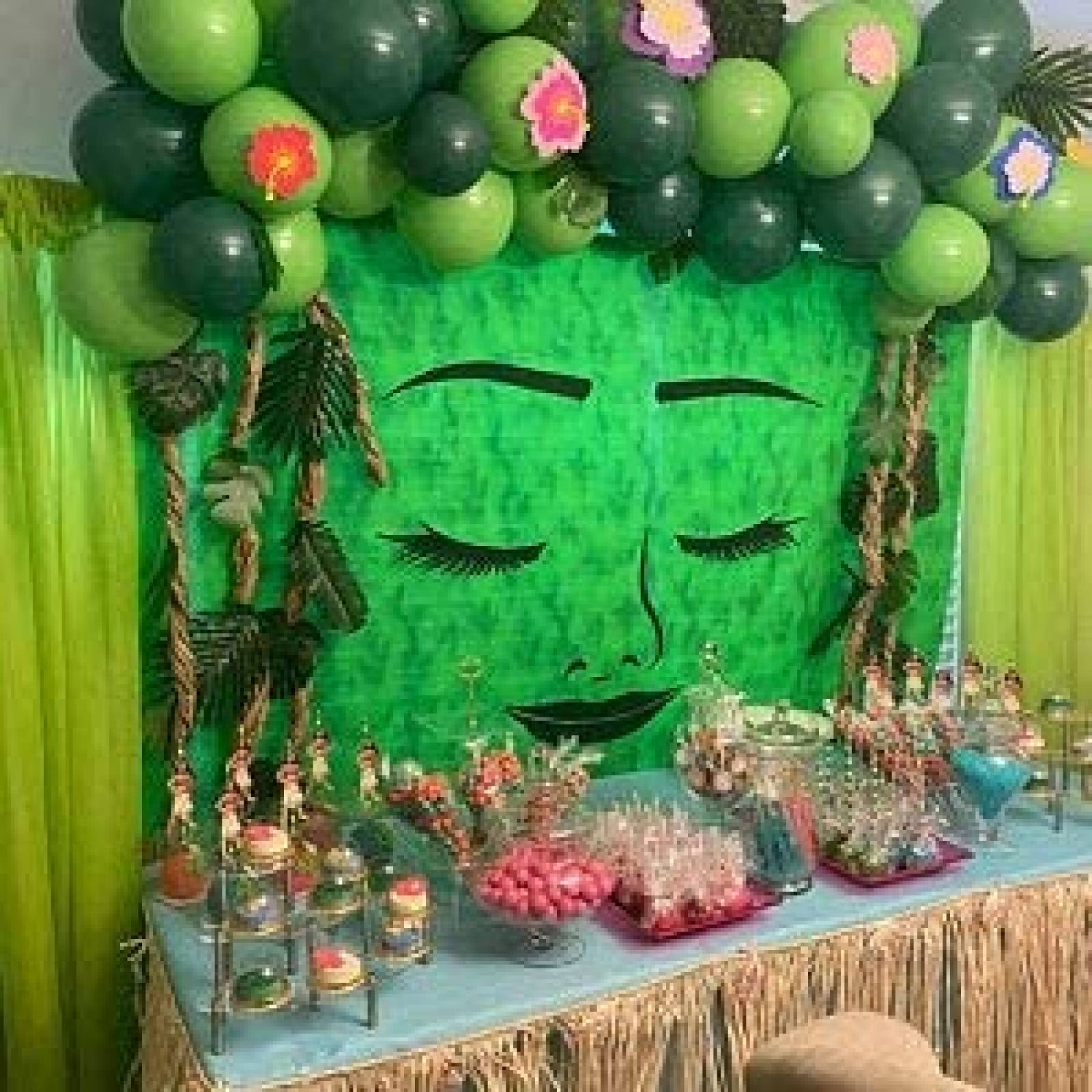 Fondo Fotografia YouRan Hawaii Corazon de Tefiti Niña -Verde