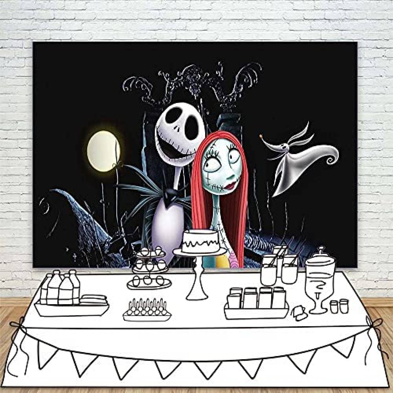 Telon de Fondo Colorwonder El Extraño Mundo de Jack 7x5ft