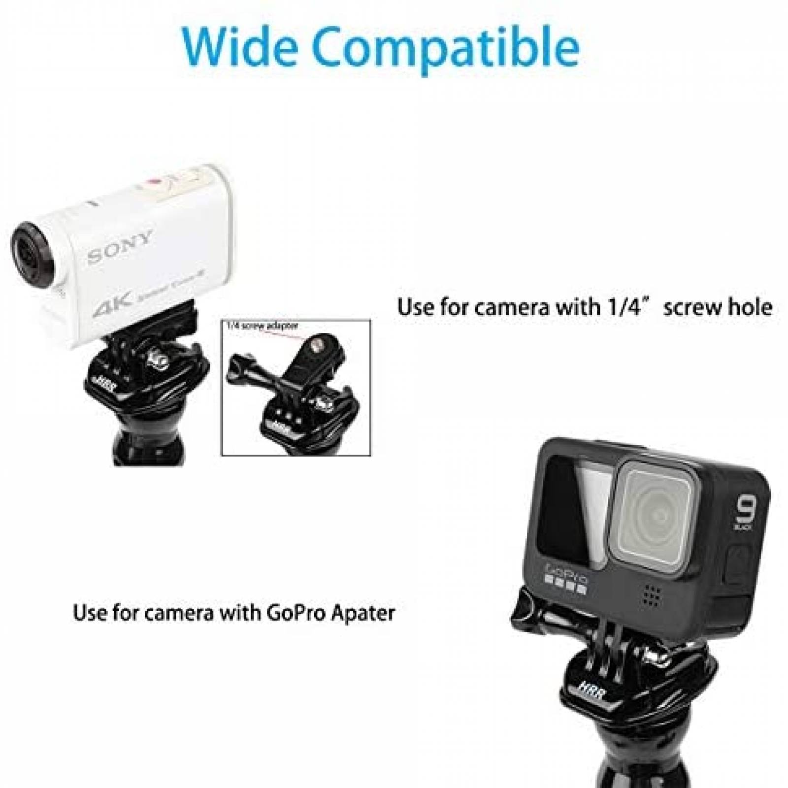Soporte Pellking Compatible Con Celular o GoPro Hero -Negro