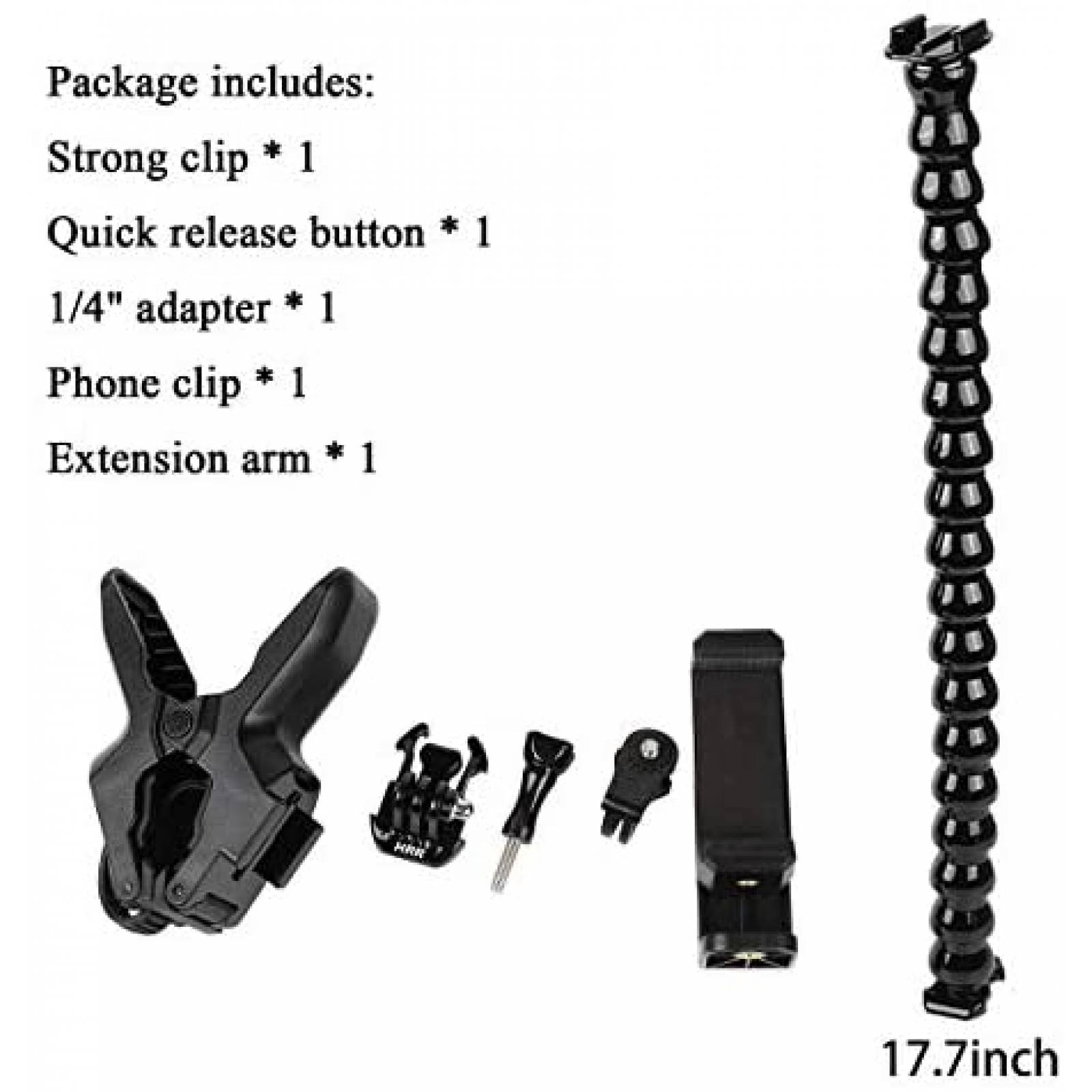 Soporte Pellking Compatible Con Celular o GoPro Hero -Negro