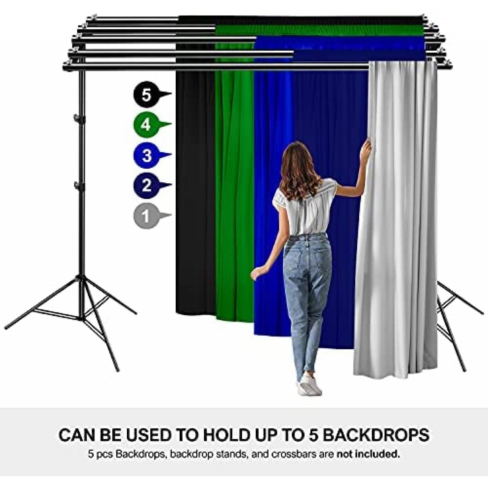Sistema de Montaje Julius Studio para Telon de Fondo -Negro