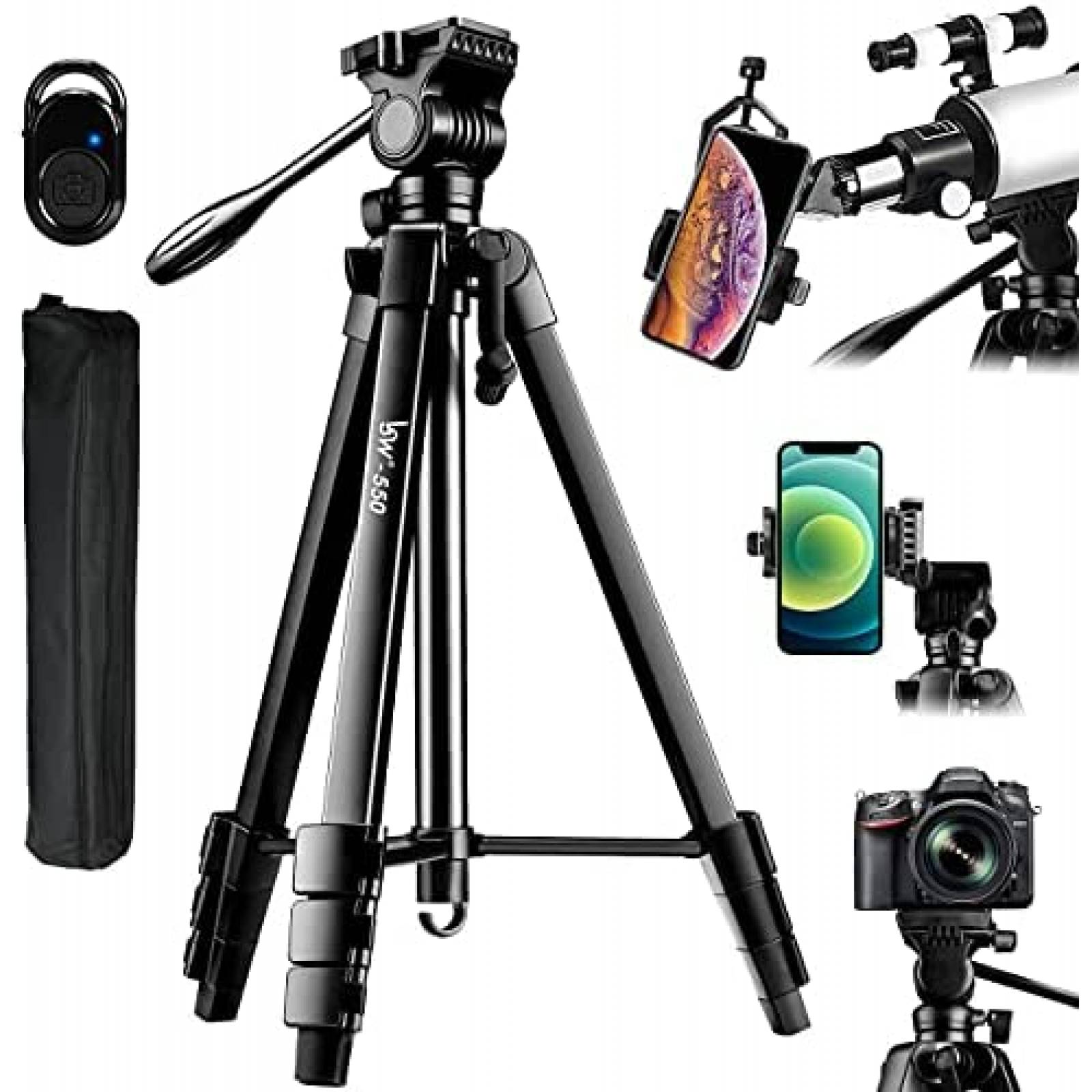 Tripode Lusweimi para camara de 60 pulgadas para telescopio