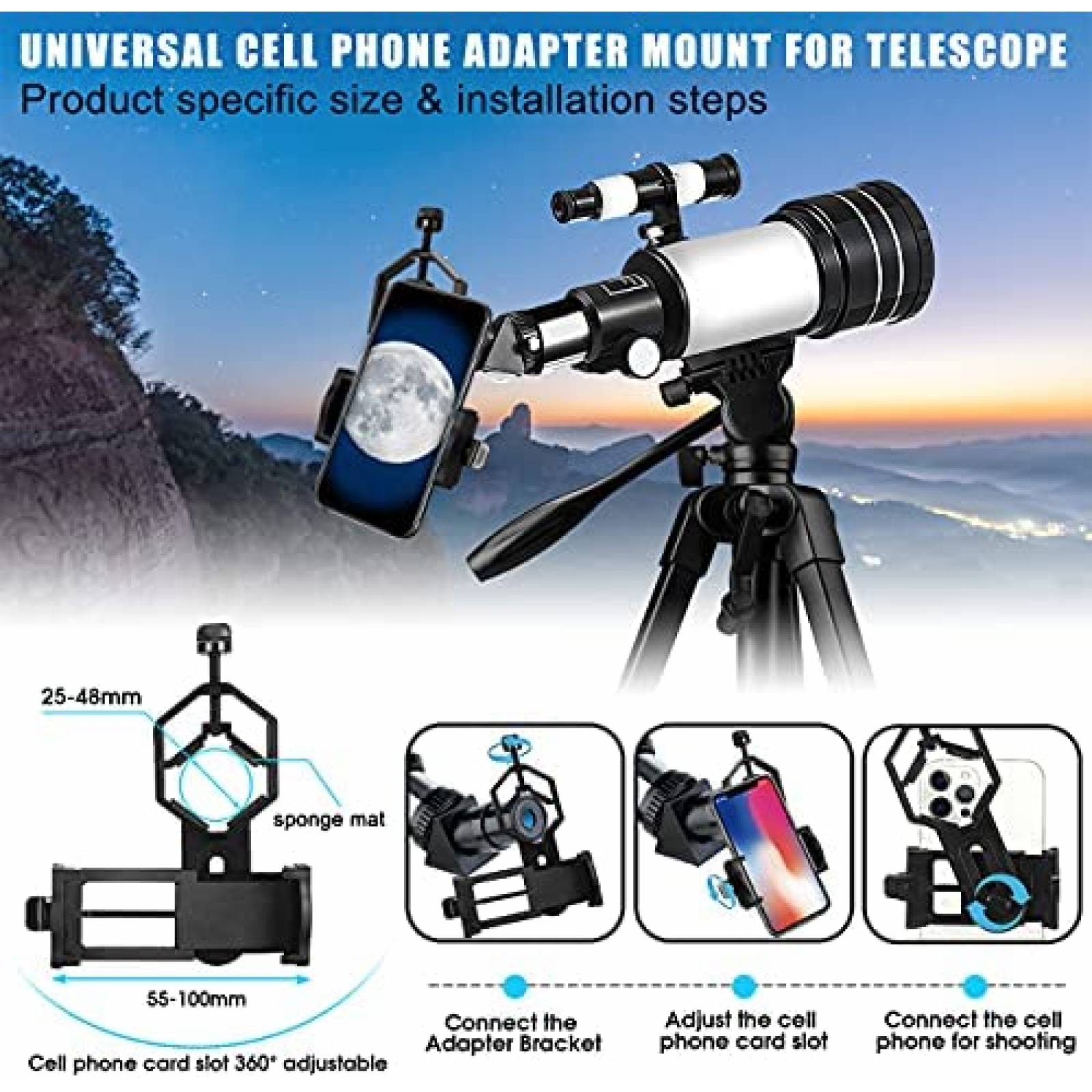 Tripode Lusweimi para camara de 60 pulgadas para telescopio