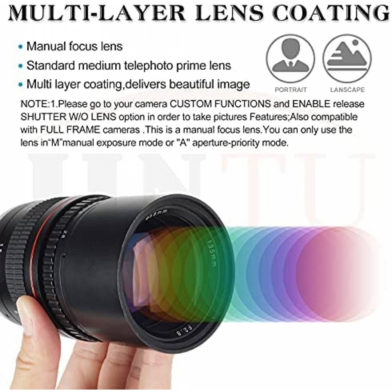 Lente de Camara JINTU de apertura grande de 5.315 in f/2.8