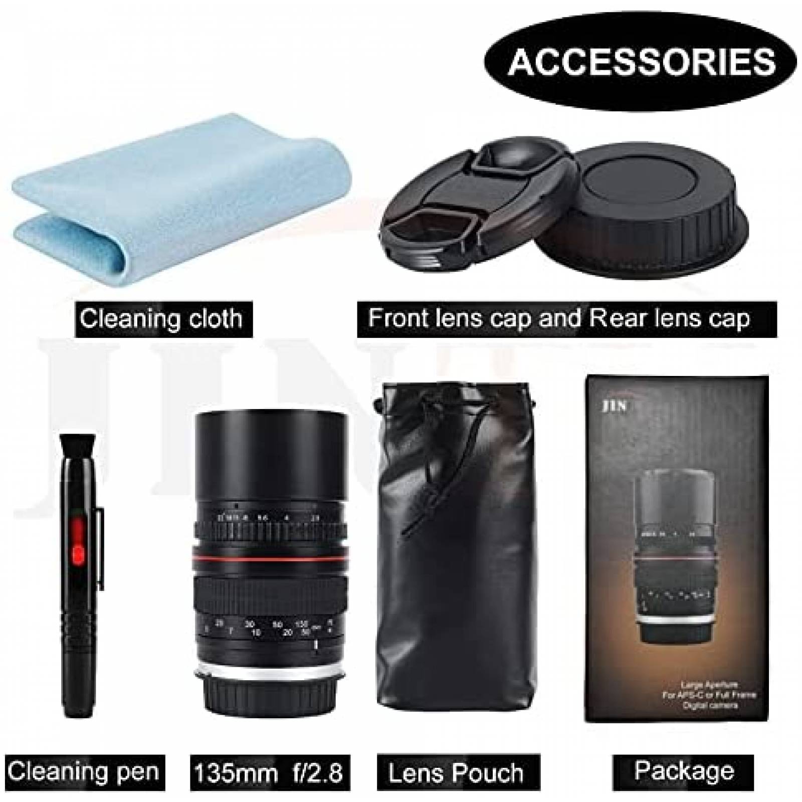 Lente de Camara JINTU de apertura grande de 5.315 in f/2.8