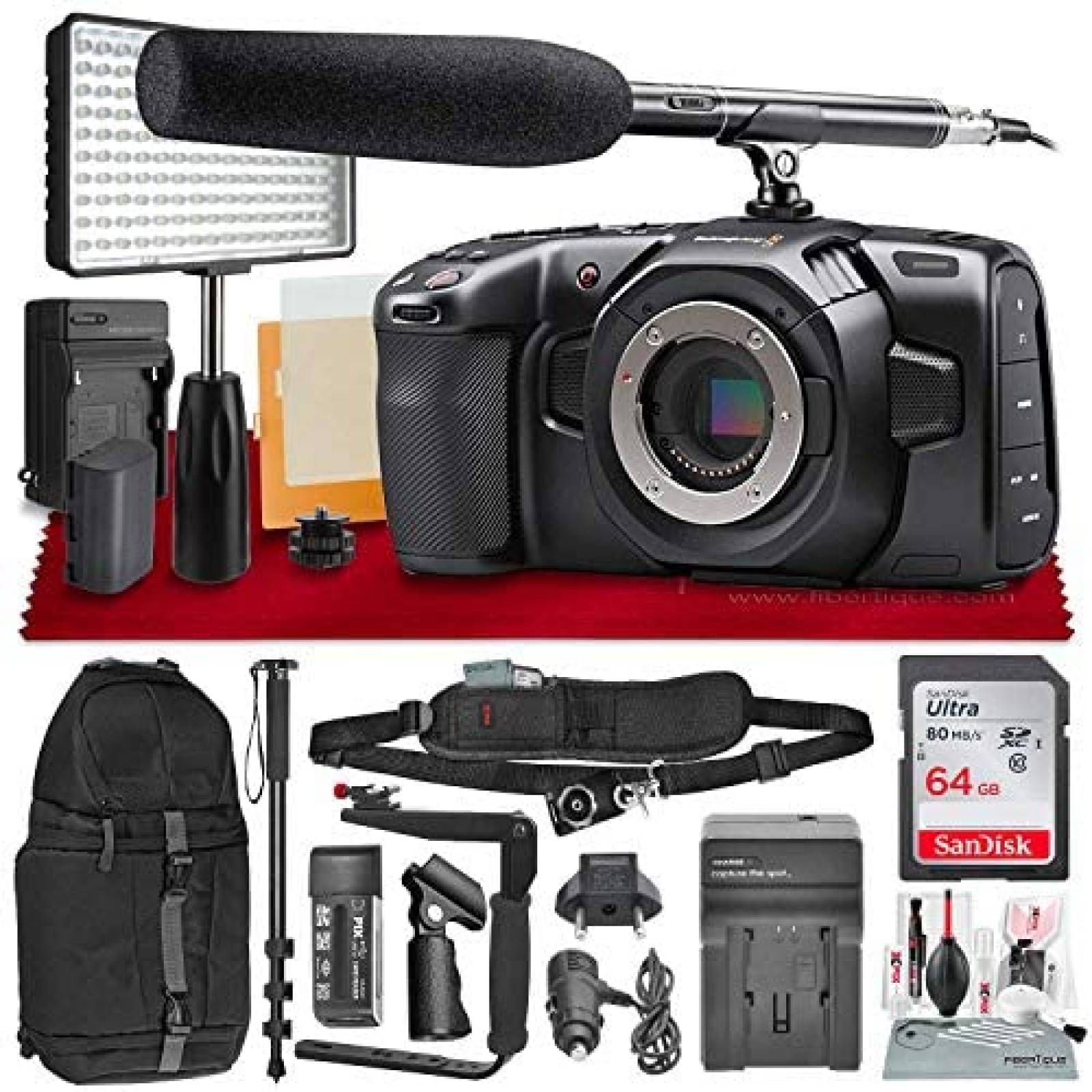 Camara Blackmagic Pocket Cinema de 120 fps con Accesorios