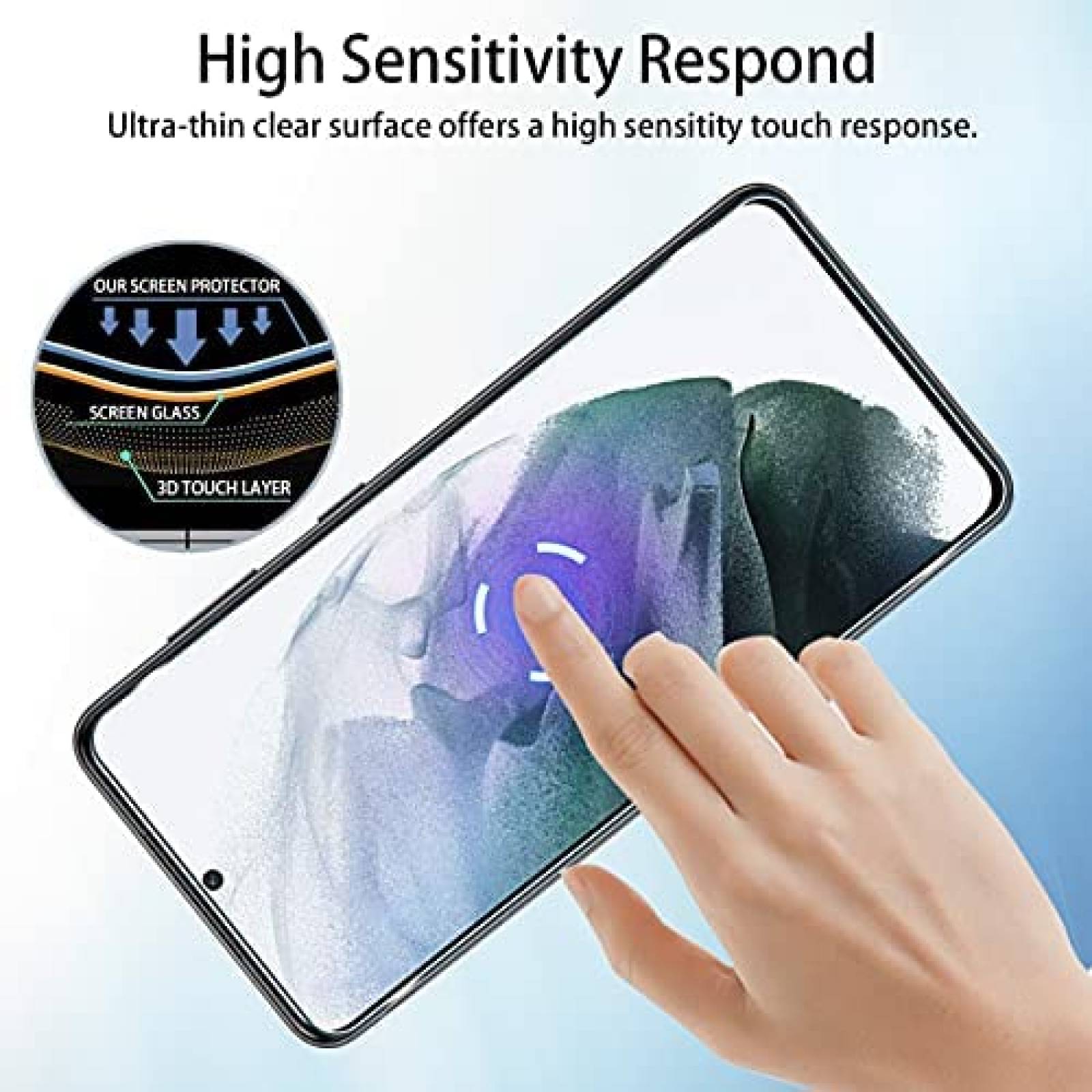 Protector Shuihozideda 4 Pzs Compatible COn Galaxy S21 5G