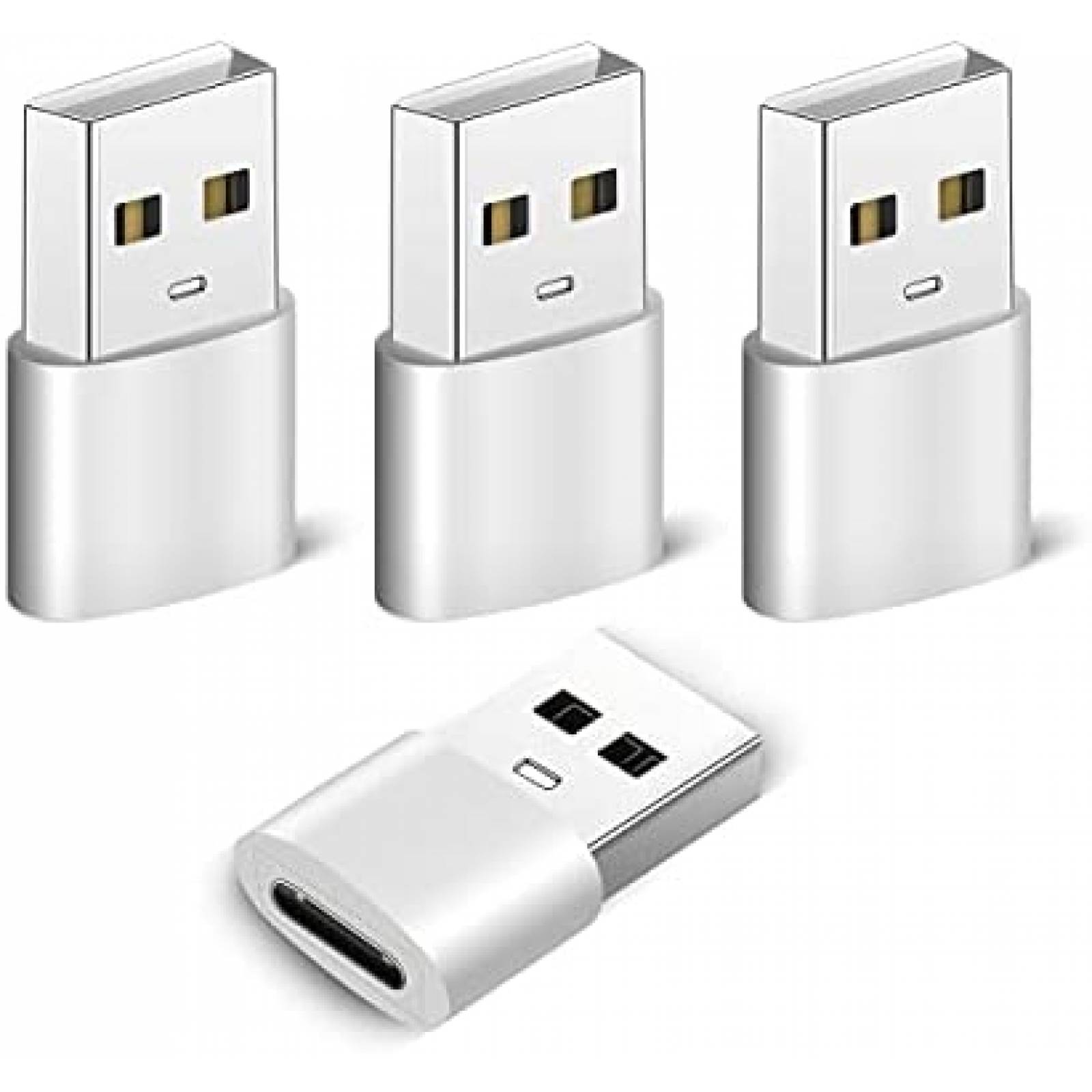 Adaptador USB C CERISURIO 4 pzs USB C hembra a USB macho