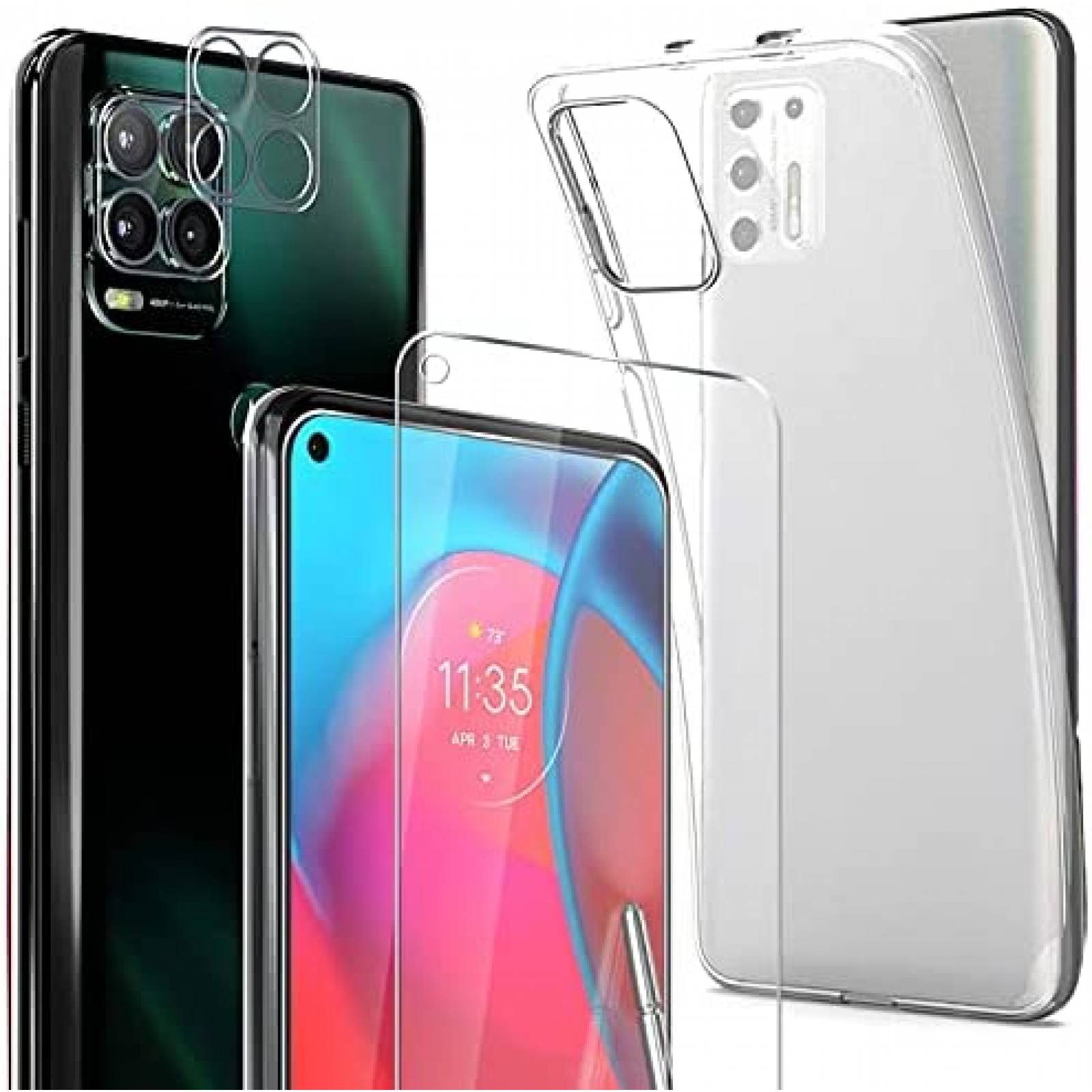 Funda Zeking Para Moto G Stylus 5G + Protector -Transparente