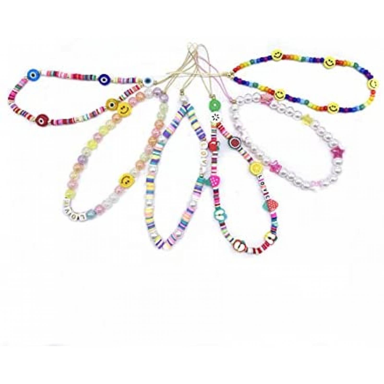 Agarre de Pulsera para Celular LA QUEENIE 6 Pzs -Multicolor
