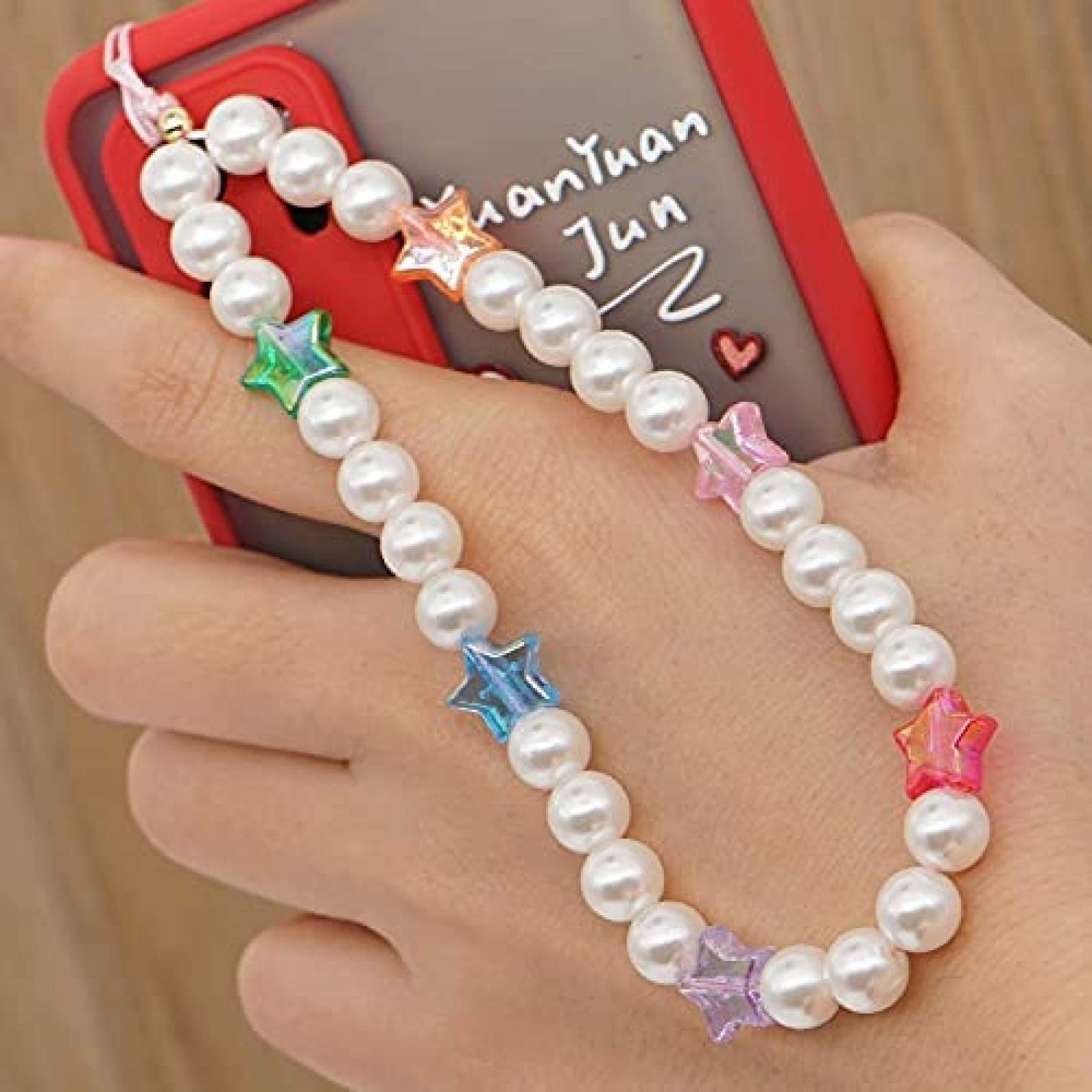 Agarre de Pulsera para Celular LA QUEENIE 6 Pzs -Multicolor