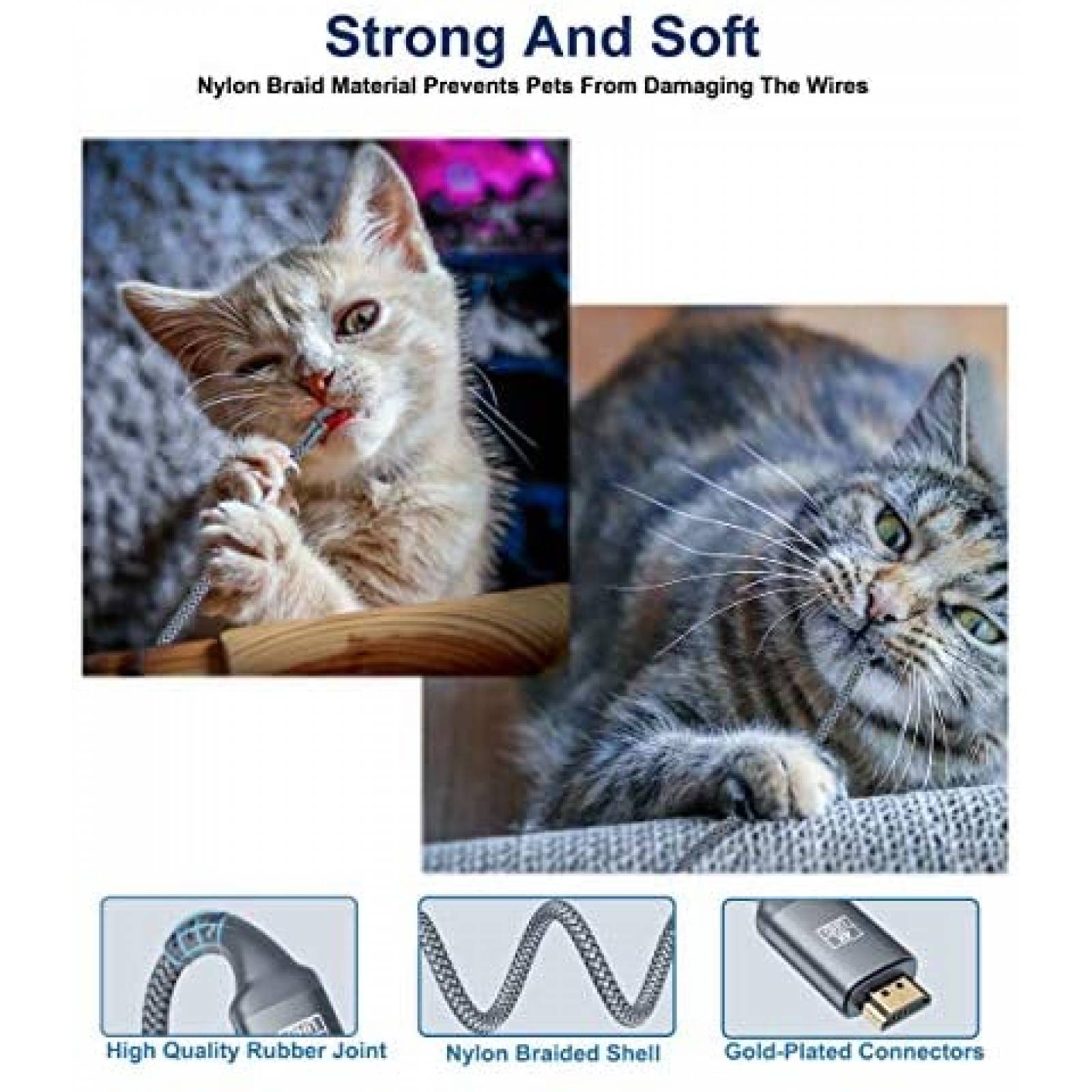 Cable AkoaDa HDMI 2.0 Macho a Hembra para Nintendo Switch