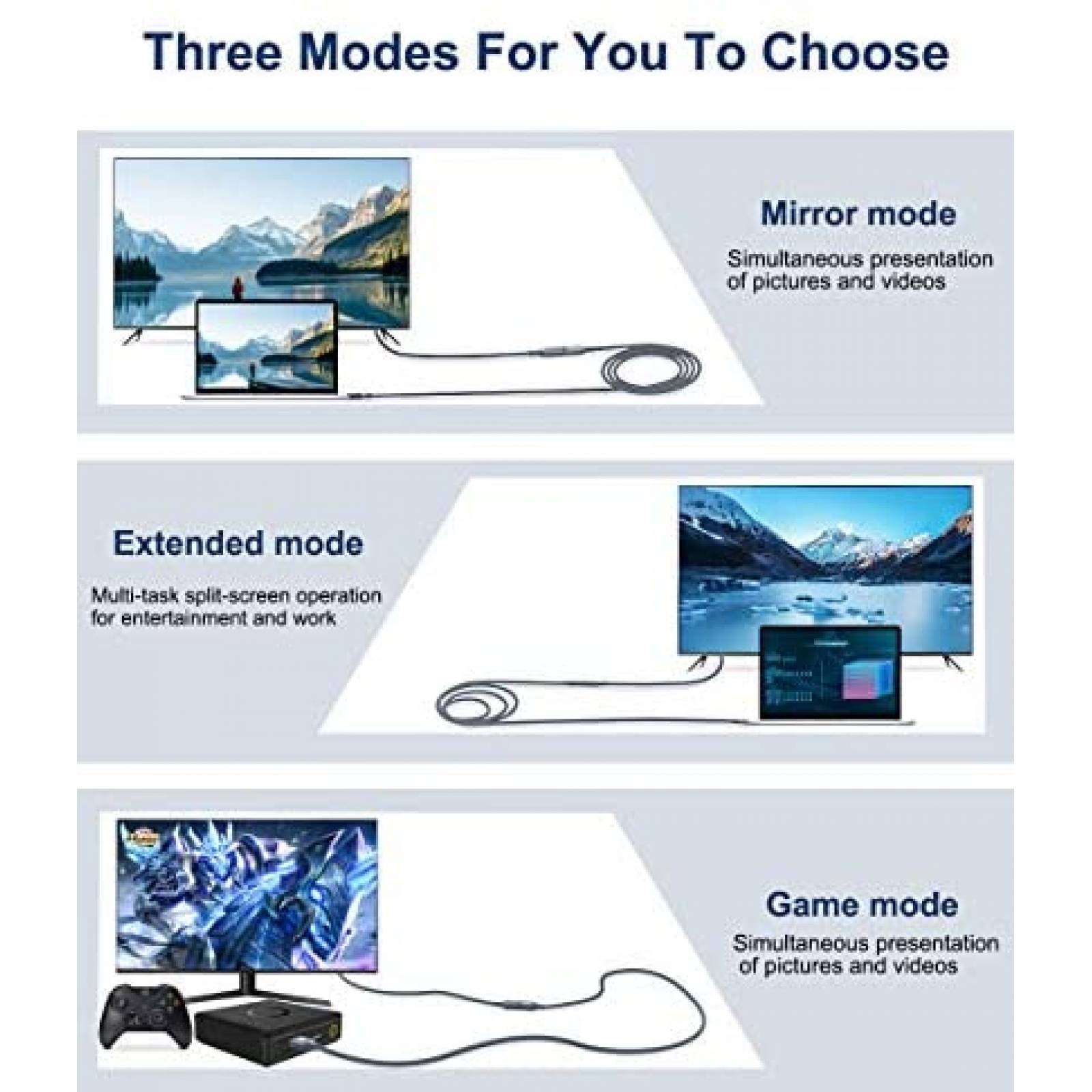 Cable AkoaDa HDMI 2.0 Macho a Hembra para Nintendo Switch