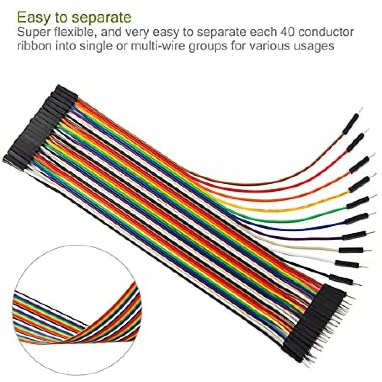 Cable de Linea CHANZON 120 unidades 10cm Kit Macho-Hembra