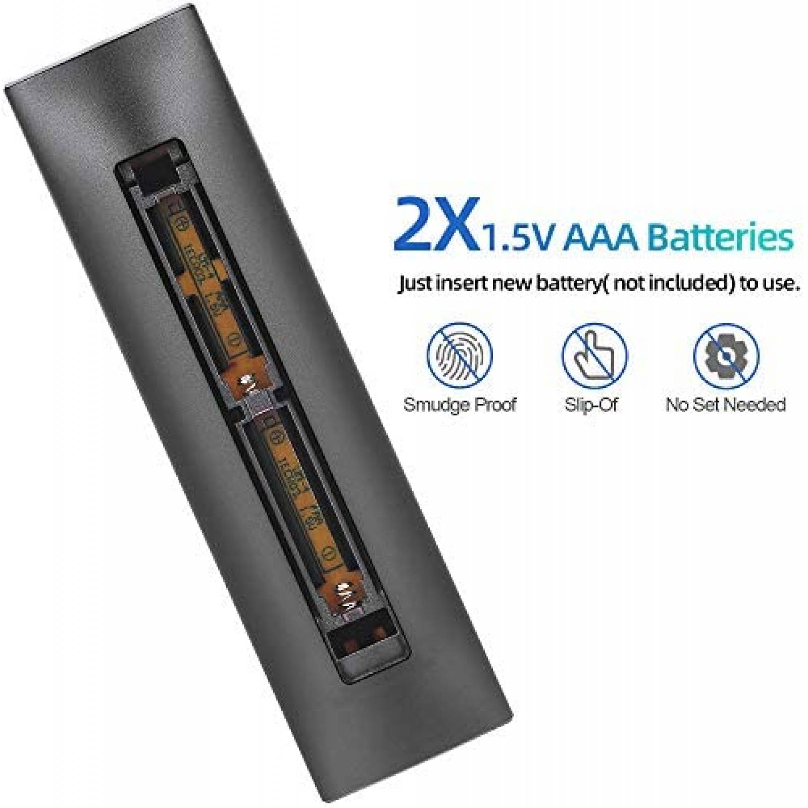 Control para television Vizio Gvirtue XRT140 -Negro