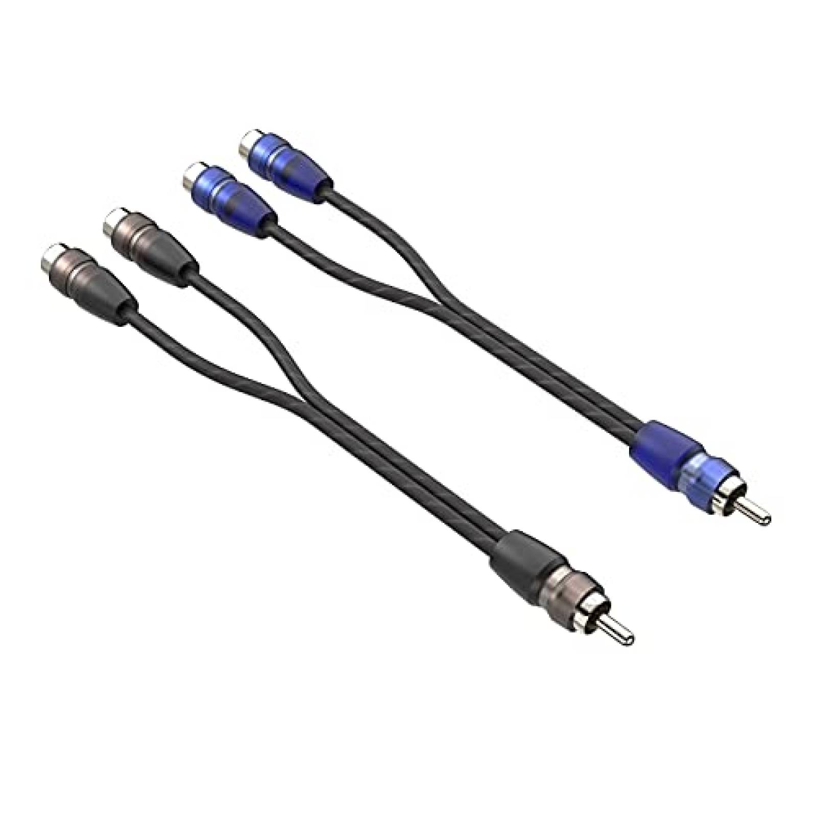 Cable ROCKRIX 2 Pzs 2 Hembra a 1 Macho RCA 0.6FT -Negro