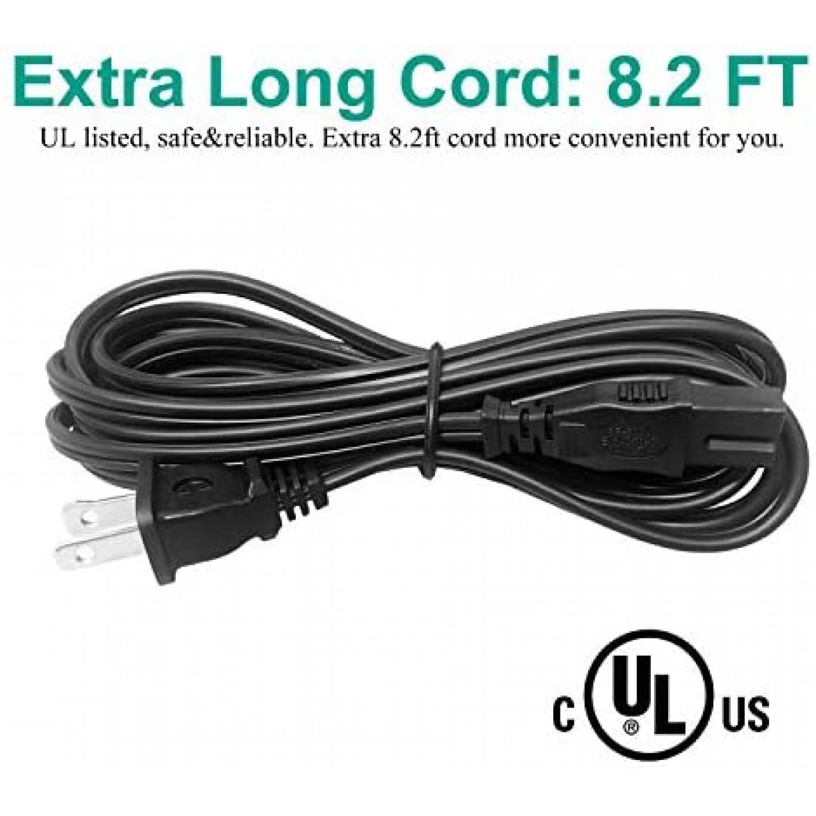 Cable Trospow 8.2ft para Maquina de Coser Brother -Negro