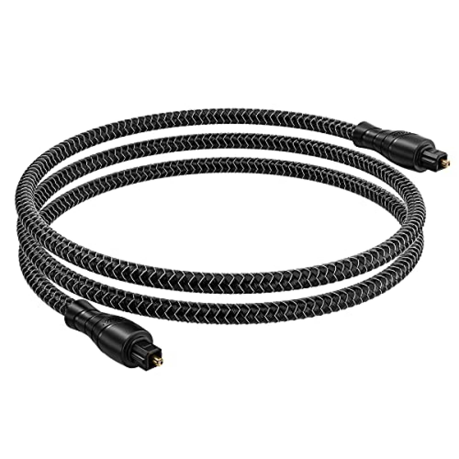 Cable optico VANAUX de audio digital 16.4 ft -Negro