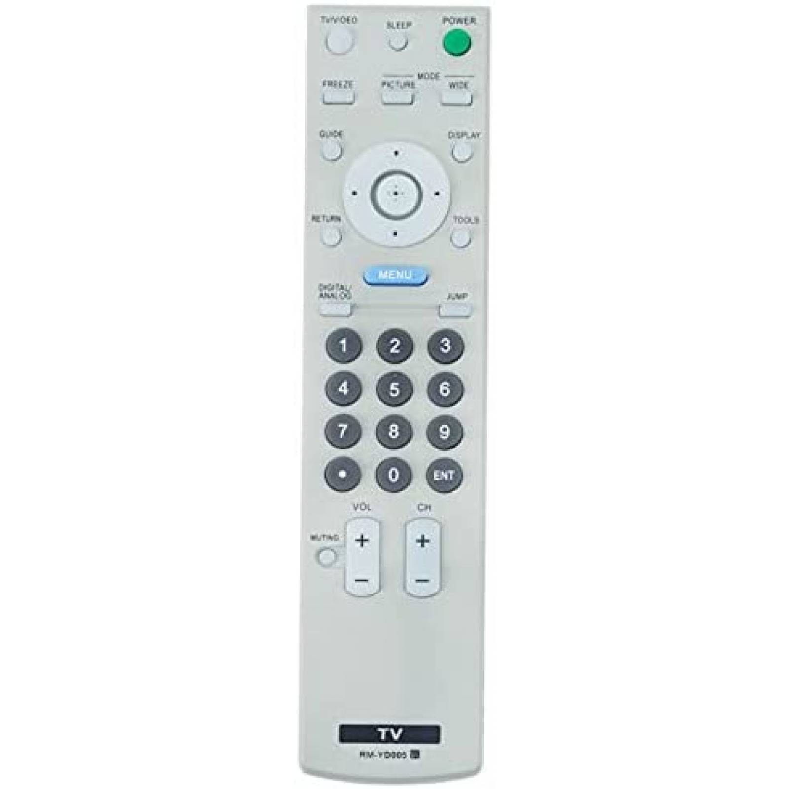 Control Remoto AIDITIYMI RM-YD005 para TV Sony Bravia -Gris