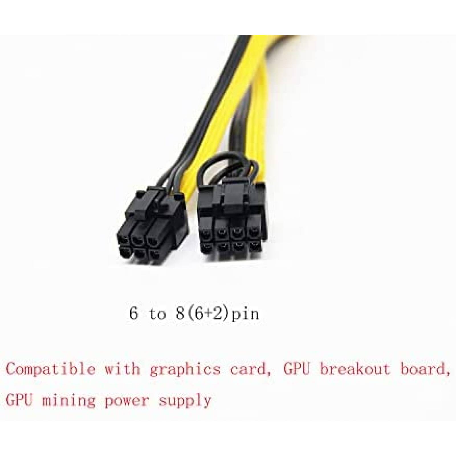 Divisor Cable Fuente Poder Sruixin 16AWG 6 unidaes -Amarillo