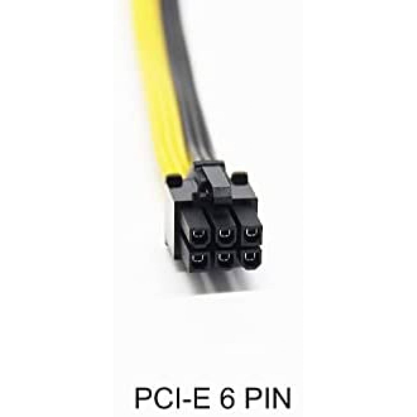 Divisor Cable Fuente Poder Sruixin 16AWG 6 unidaes -Amarillo