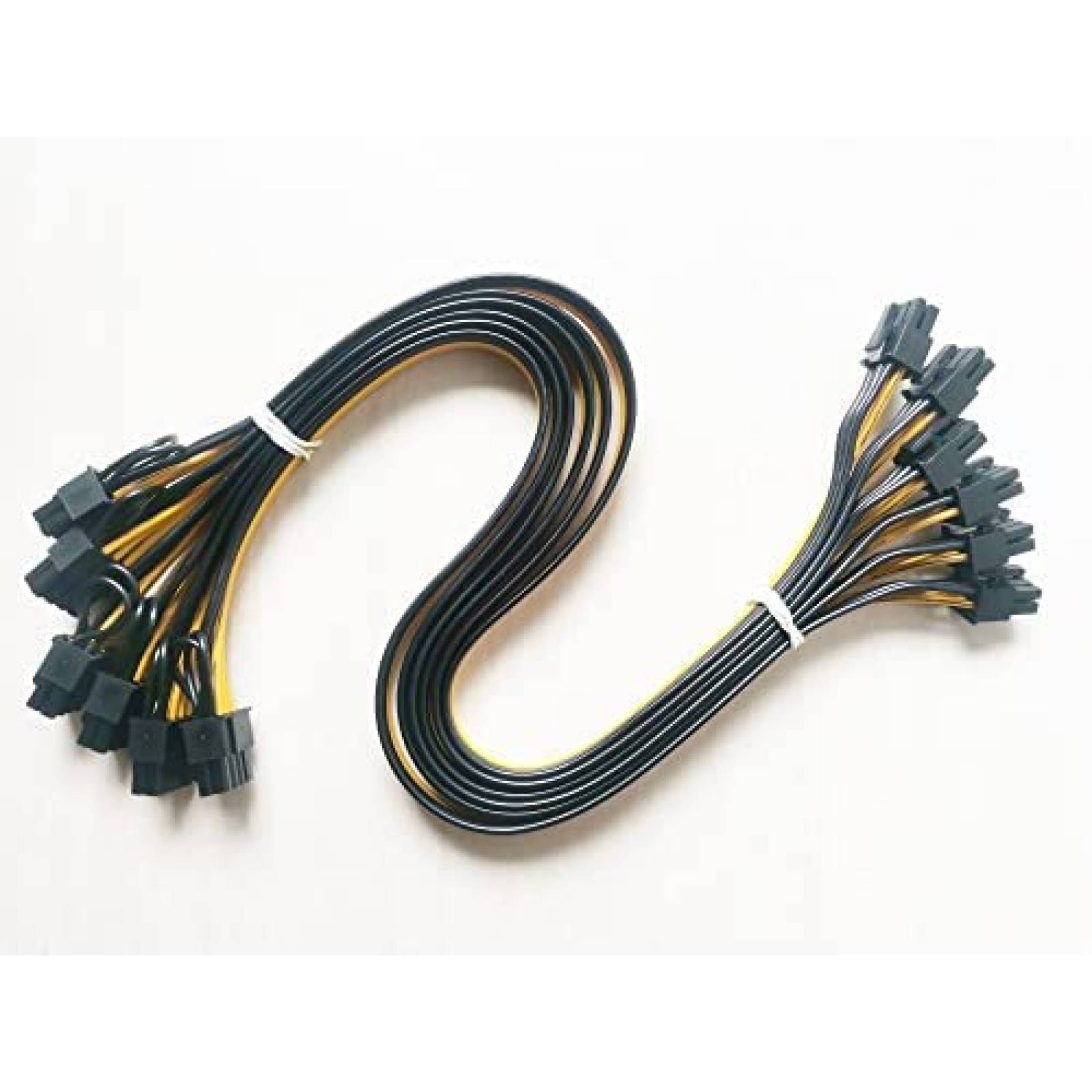 Divisor Cable Fuente Poder Sruixin 16AWG 6 unidaes -Amarillo