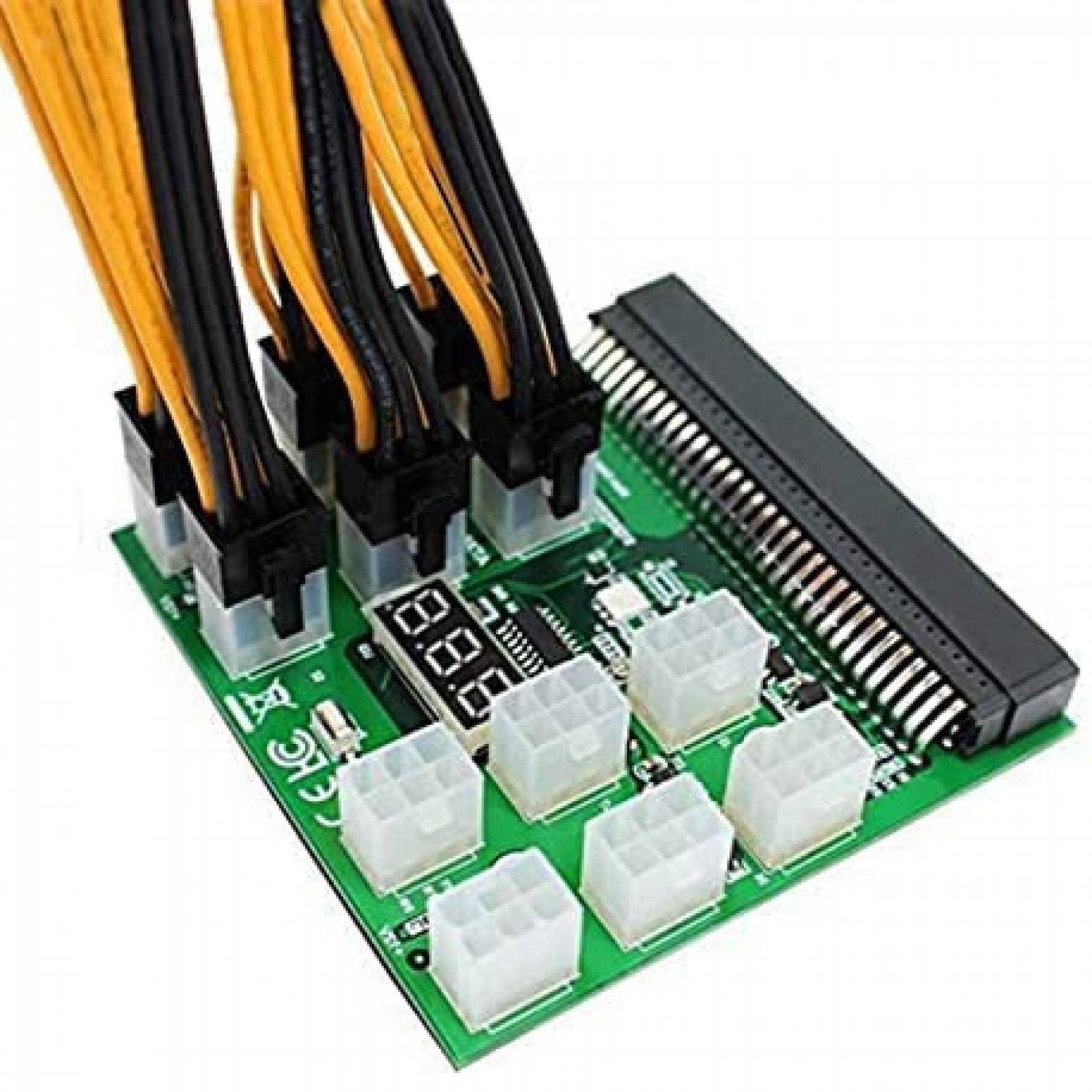 Divisor Cable Fuente Poder Sruixin 16AWG 6 unidaes -Amarillo