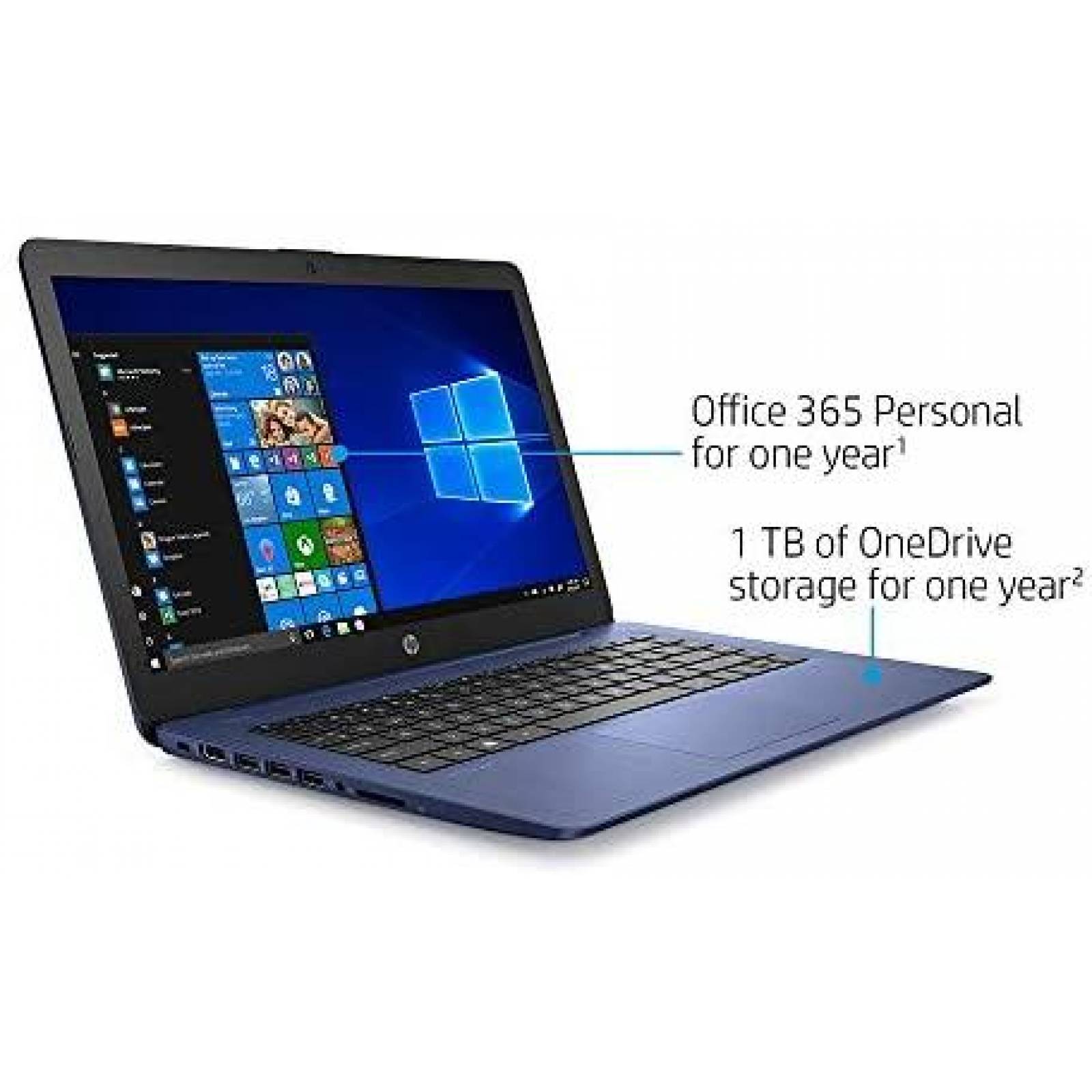 Laptop HP Intel Celeron N4000 4GB RAM 64GB SSD 14'' -Azul