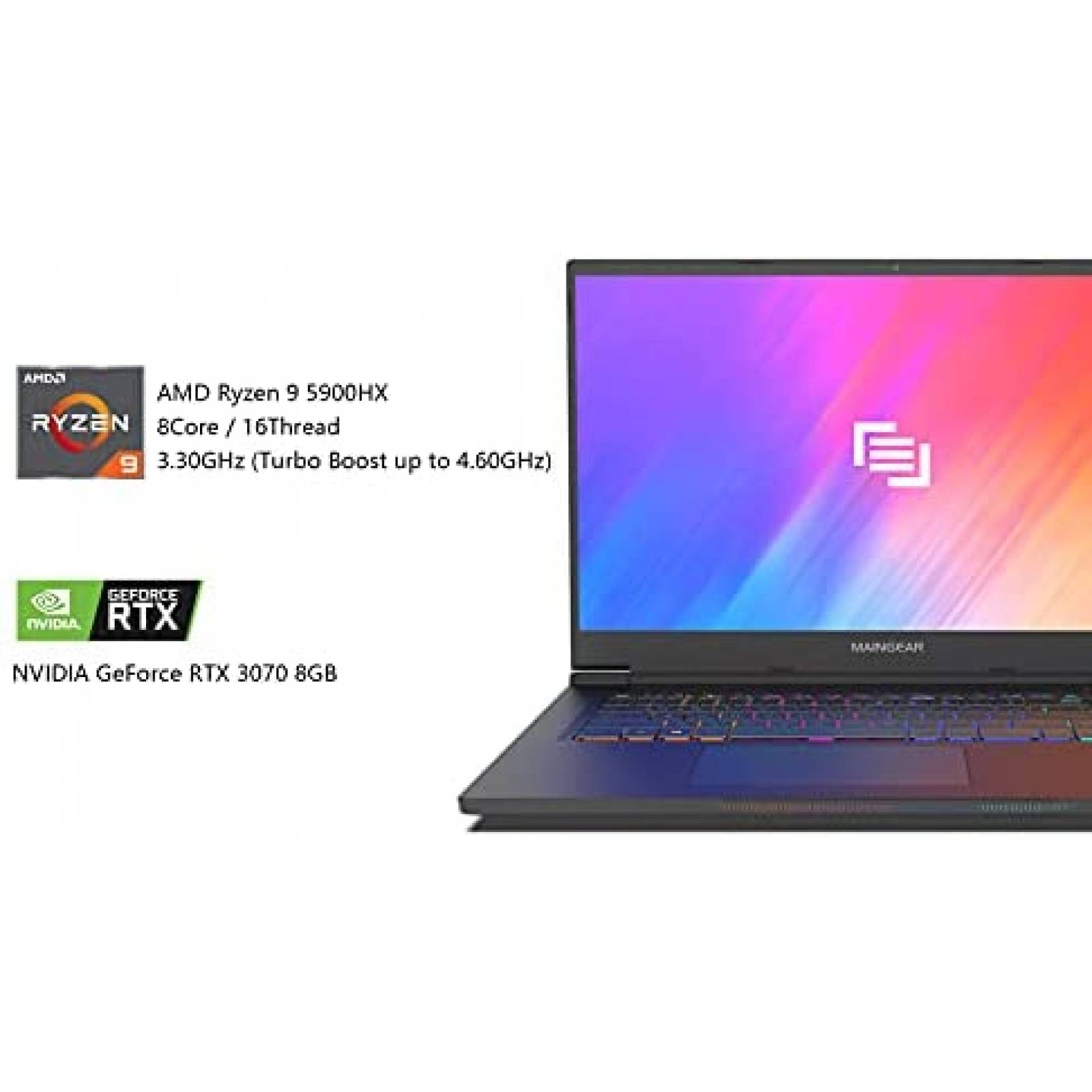 Laptop Gamer Maingear Vector Pro 17.3 Ryz 9 32GB 1TB RTX3070