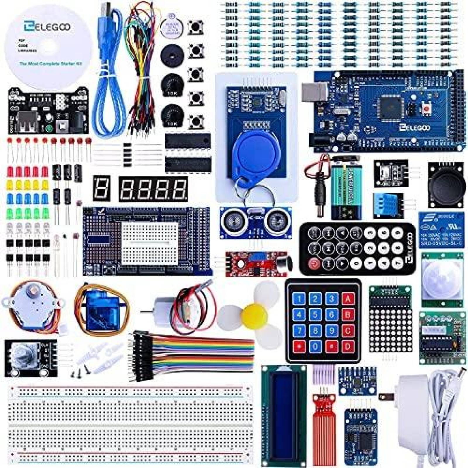 Kit Arduino Elegoo EL-KIT-008 MEGA Arduin UNO NANO Completo