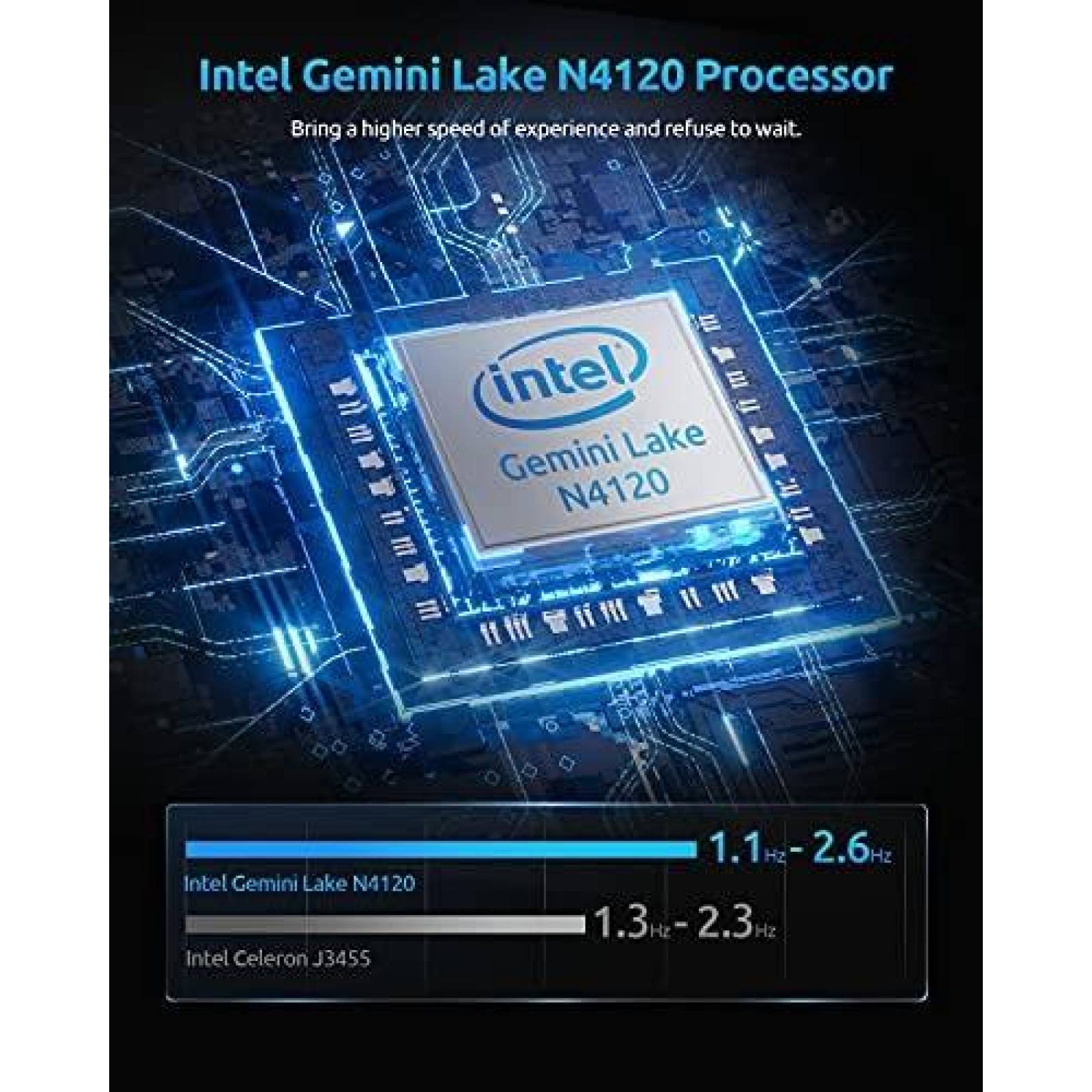 Mini PC Bmax J4115 Wi-Fi HDMI USB 3.0 Win10 4K 60Hz 8GB