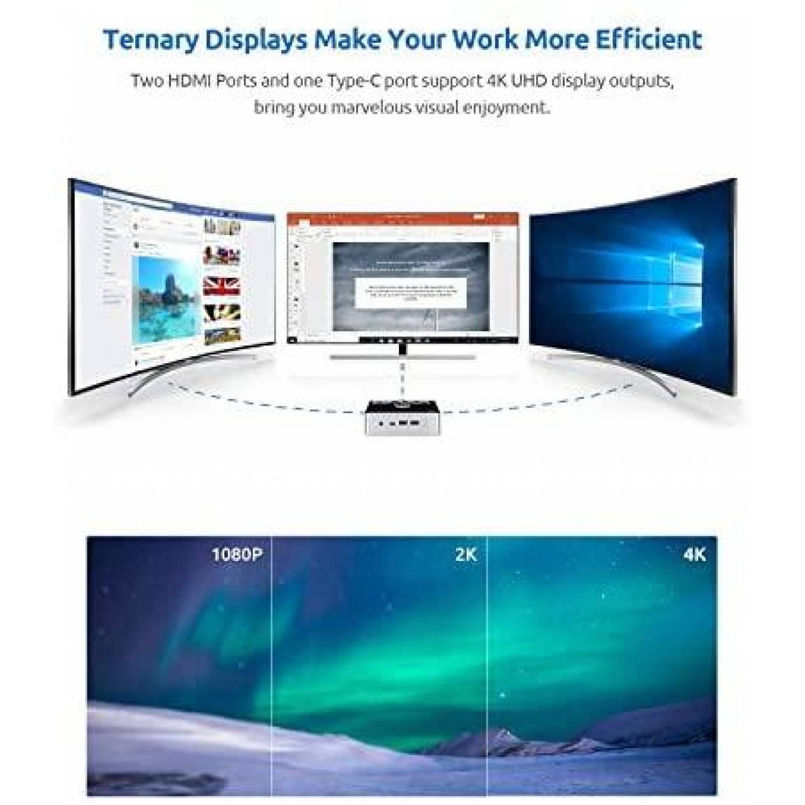 Mini PC Bmax J4115 Wi-Fi HDMI USB 3.0 Win10 4K 60Hz 8GB