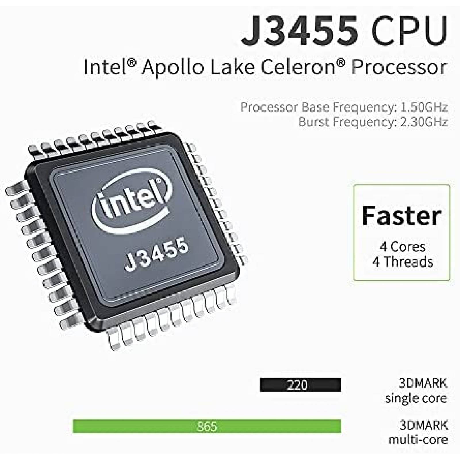 Mini PC Beelink GK35 J3455 8G /128G SSD Windows 10 Pro