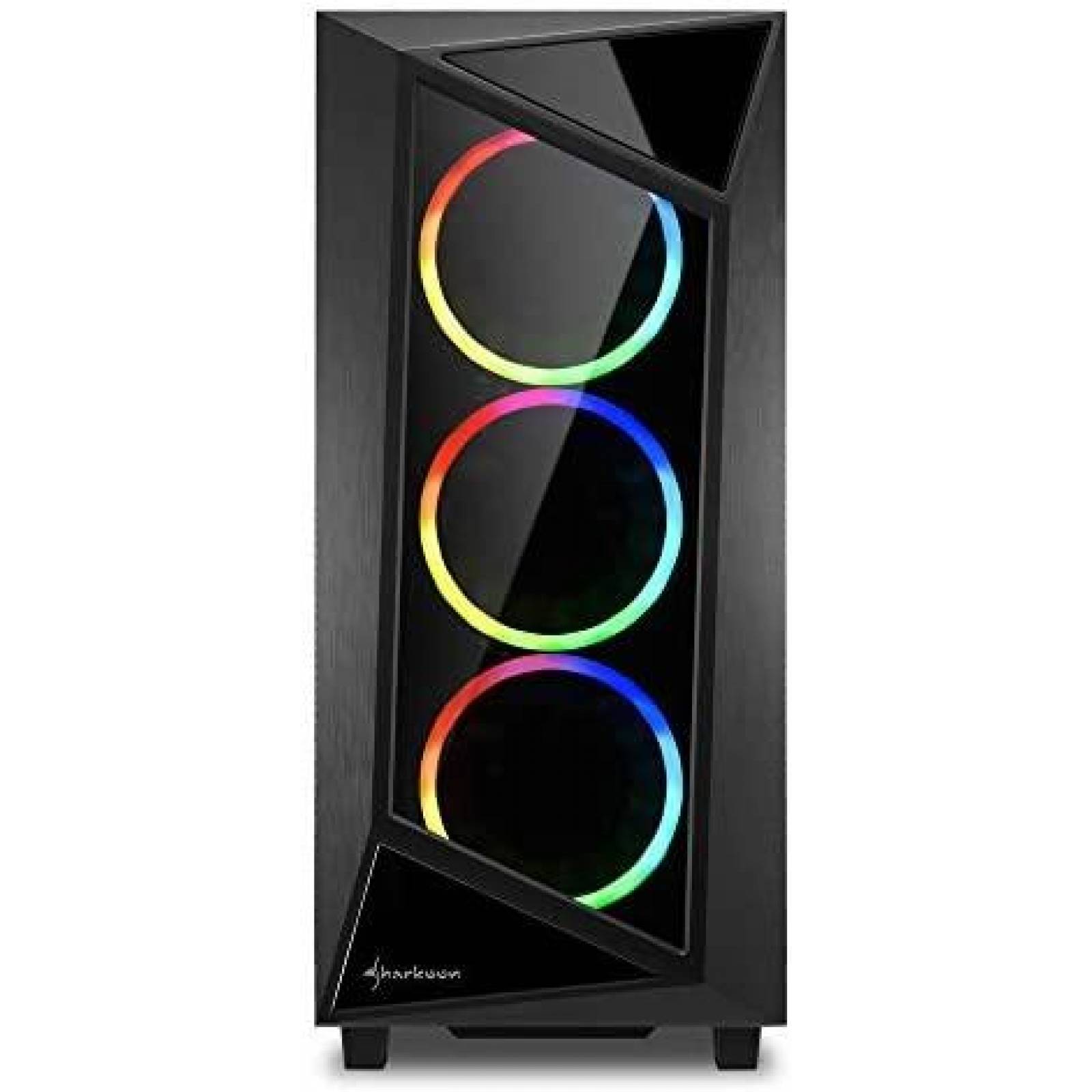 Gabinete Sharkoon Rev200 para PC Panel frontal - Negro