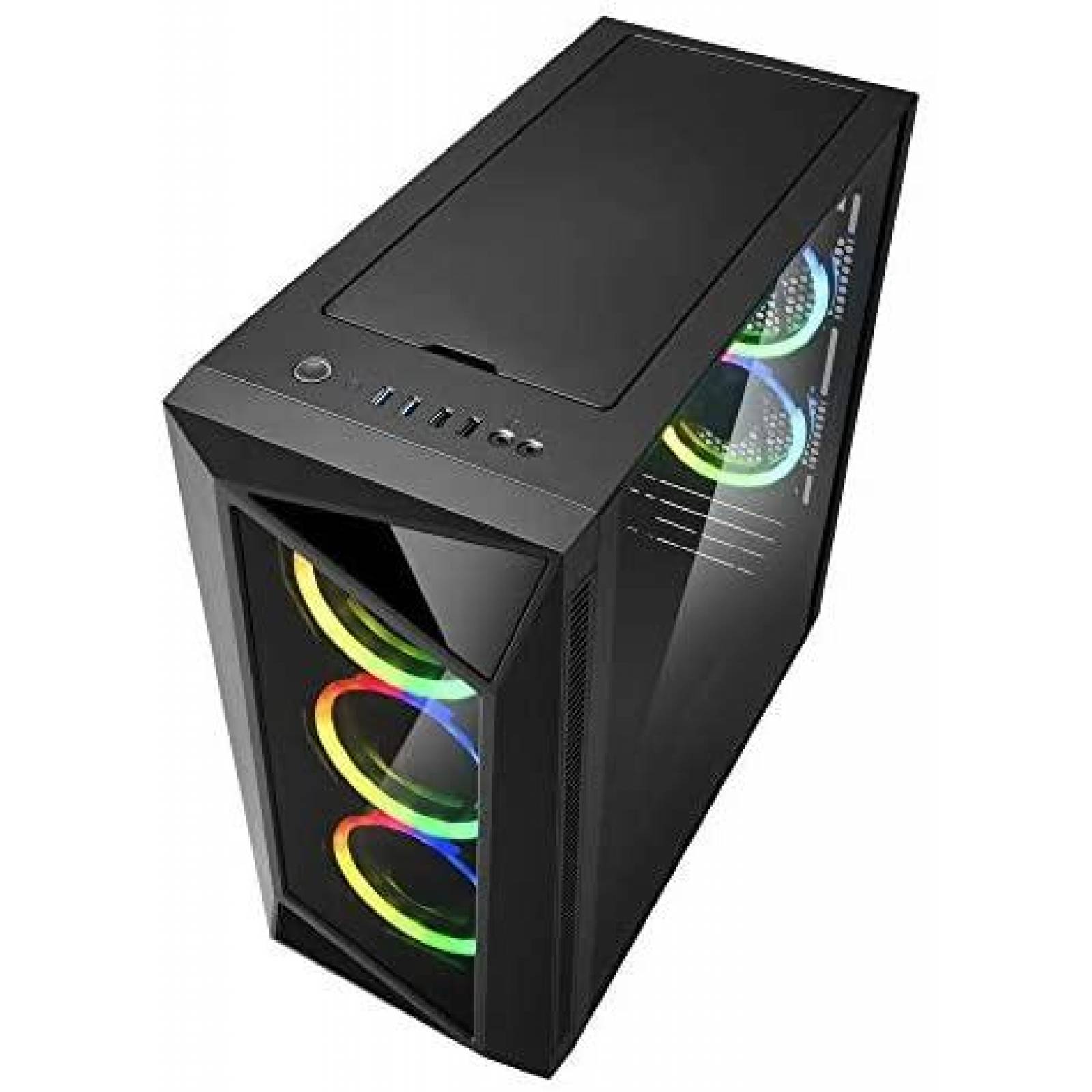Gabinete Sharkoon Rev200 para PC Panel frontal - Negro
