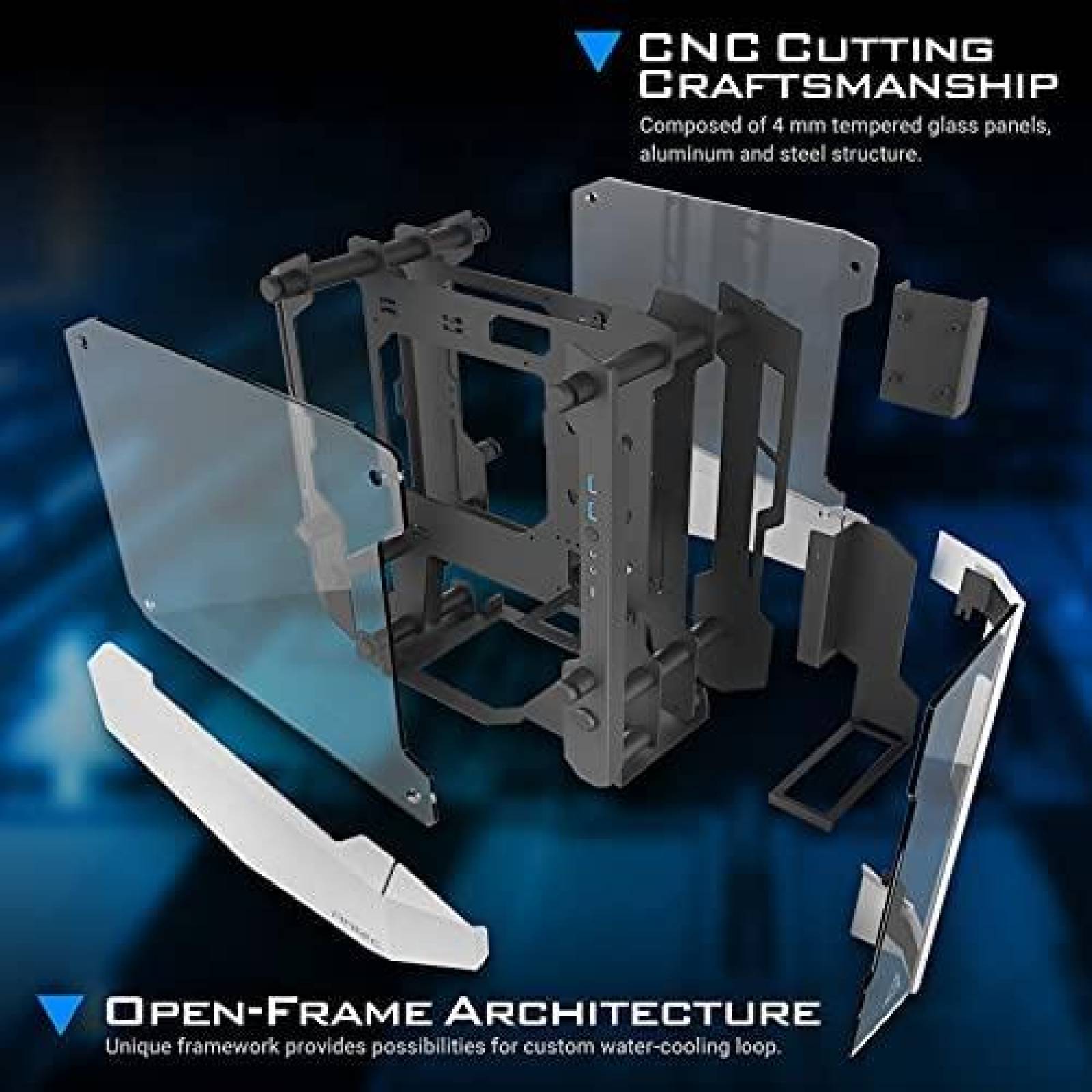 Gabinete Antec Striker Aluminum and Steel ITX - Blanco