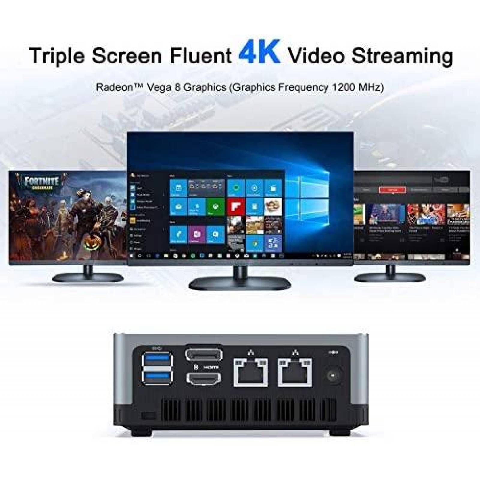 Mini PC MINISFORUM DMAF5 16GB AMD Ryzen 5 3550H -Plateado